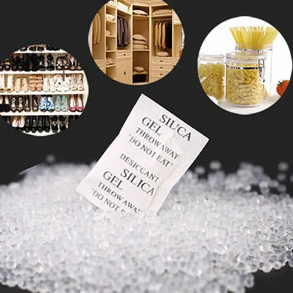 Bolsas de Gel de Sílice Sachets Desecante 100 Paquetes 1 g