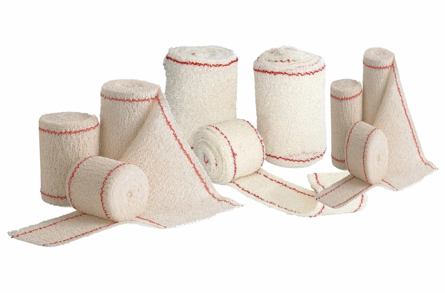 Venda Elástica de Crepe Sin Látex SUACREPE 70 gr/m² 5cm x 4m Bordes Tejidos