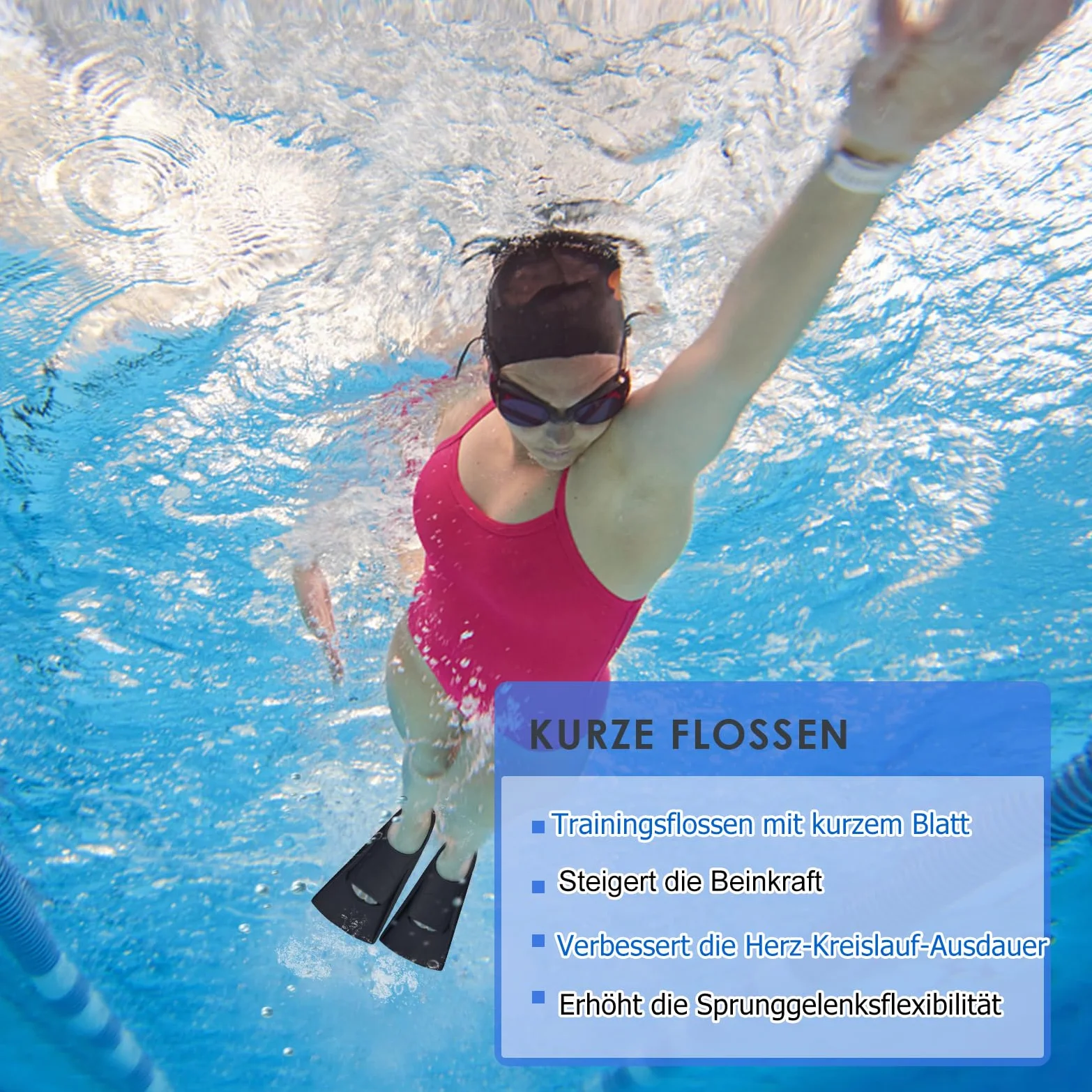Aletas de natación para natación, Aletas de natación para niños, Aletas de natación para Entrenamiento, Aletas de Silicona Flexible para jóvenes, Aletas de natación para Adultos, Mujeres y