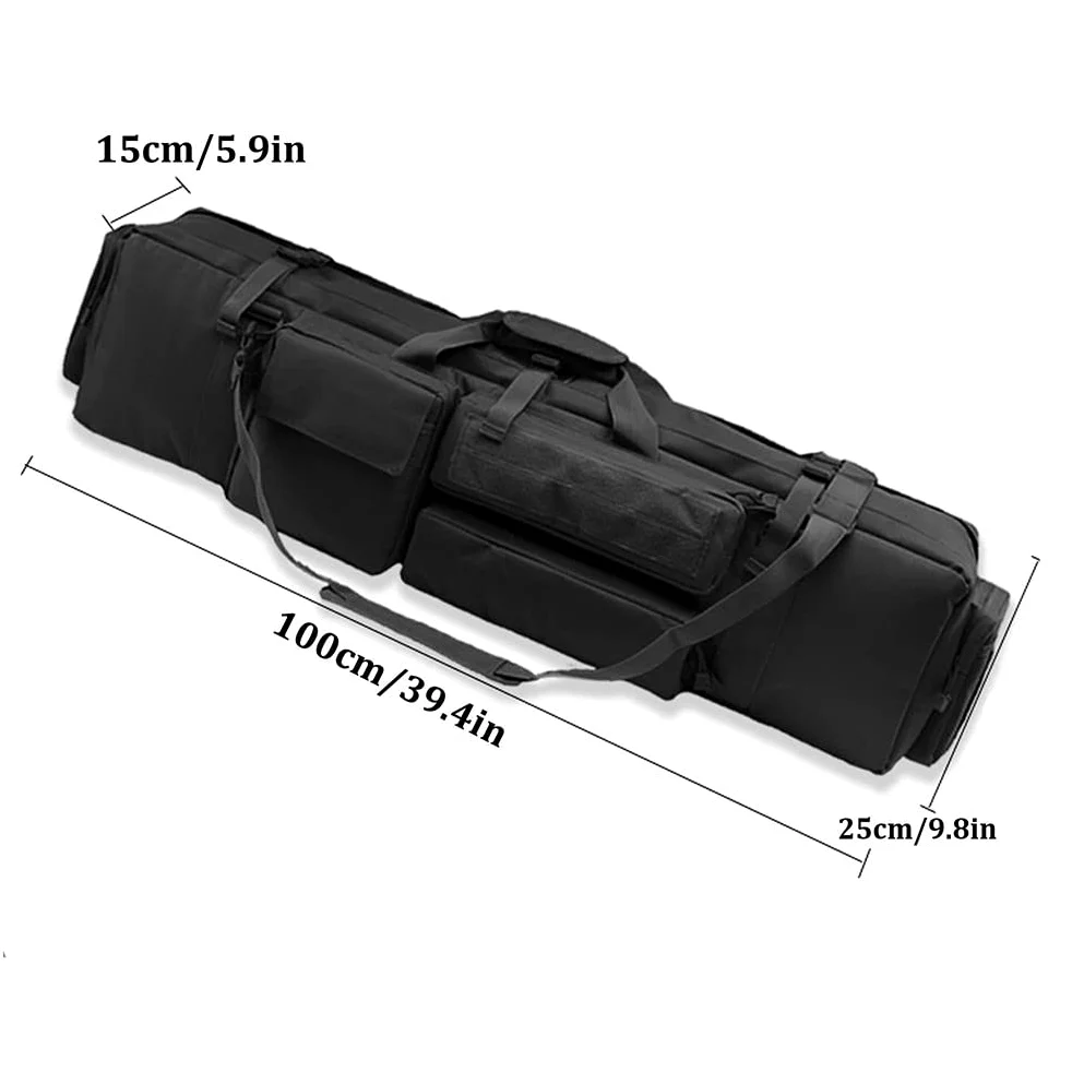 Estuche para Escopeta Airsoft, M249 Bolsa Doble para Rifles, Bolsa Táctica de Escopeta, Bolsa de Almacenamiento para caña de Pescar Escopeta Carry B