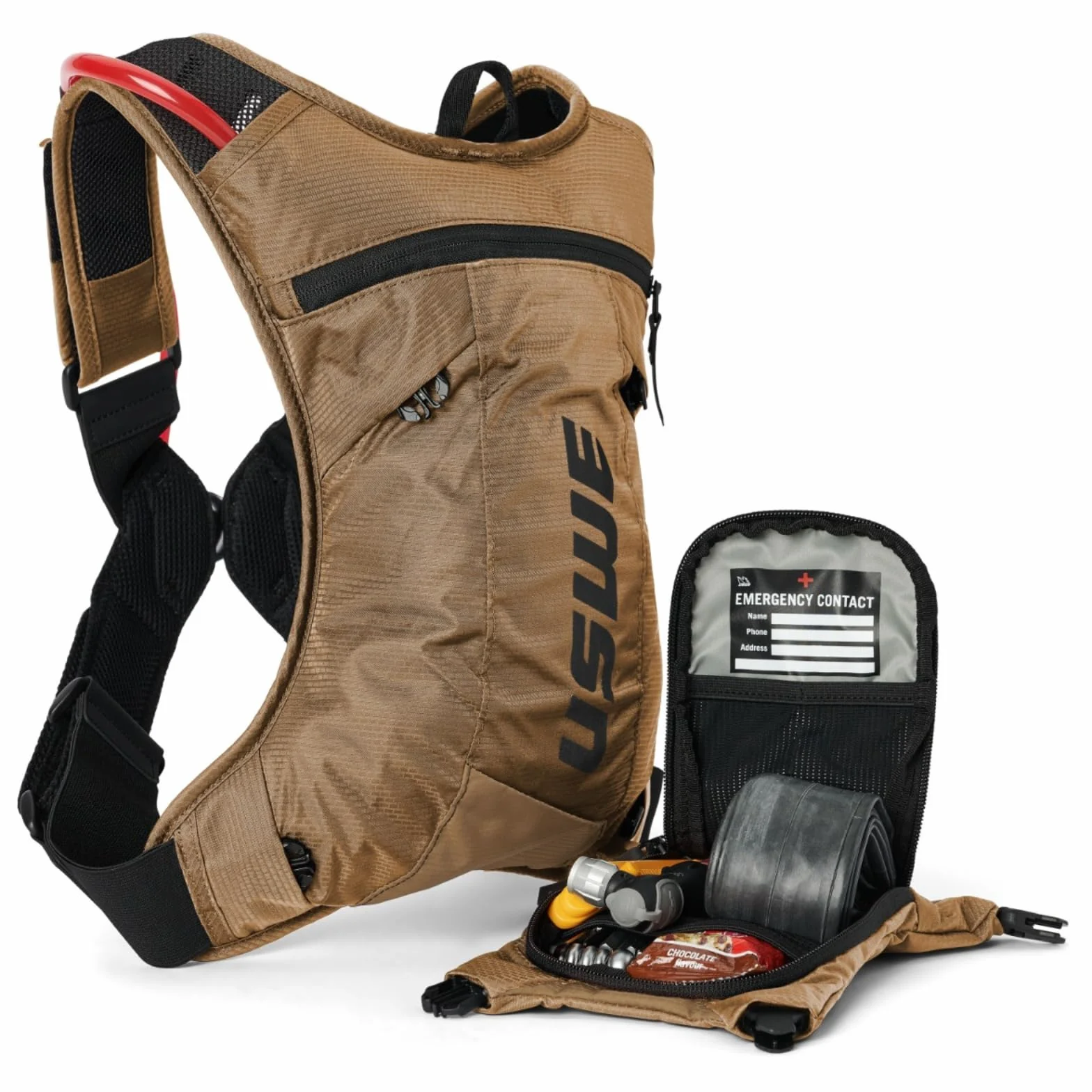 USWE MTB Hydro - Mochila de hidratación para Ciclismo, Bicicleta de montaña, E-MTB y Gravel, Mochila con Bolsa de Agua