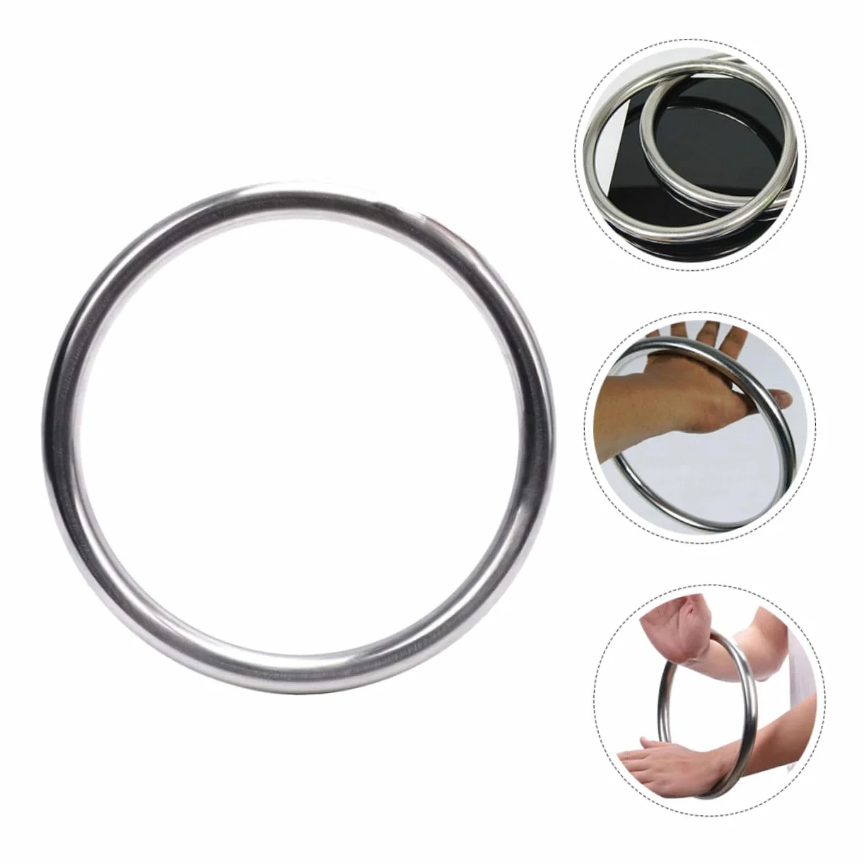 BESPORTBLE Anillo de Acero Inoxidable Wing Chun Circulo de Entrenamiento para Artes Marciales
