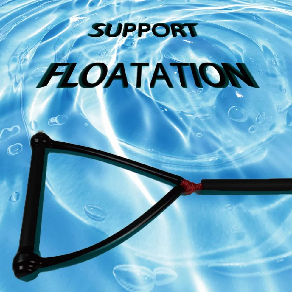 Combo de Cuerda y Asa de Esquí Acuático Flotante de 2 Secciones 7,3 m/24 pies