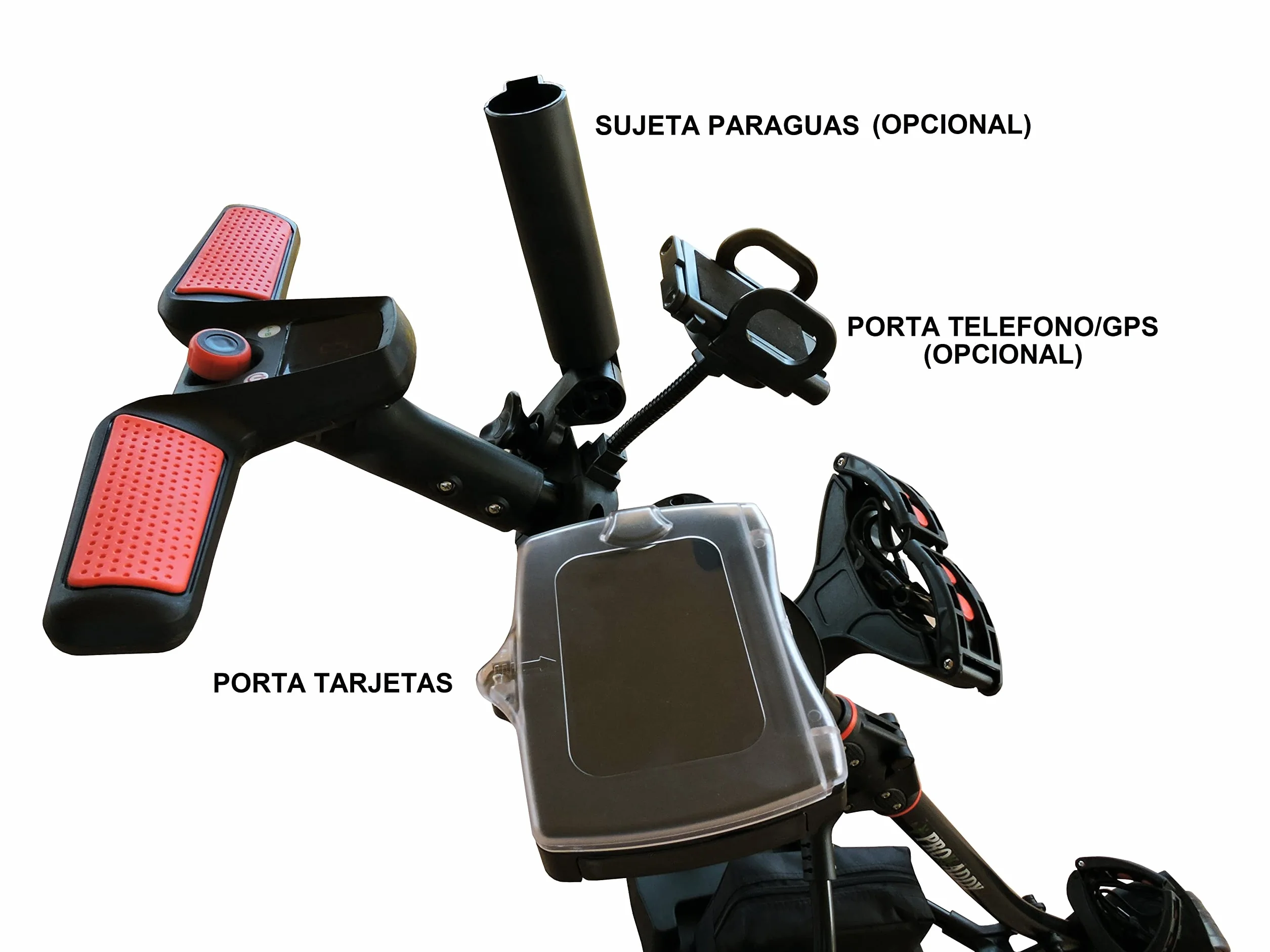 Carro eléctrico de Golf Pro Kaddy S1T2NL Negro batería Litio