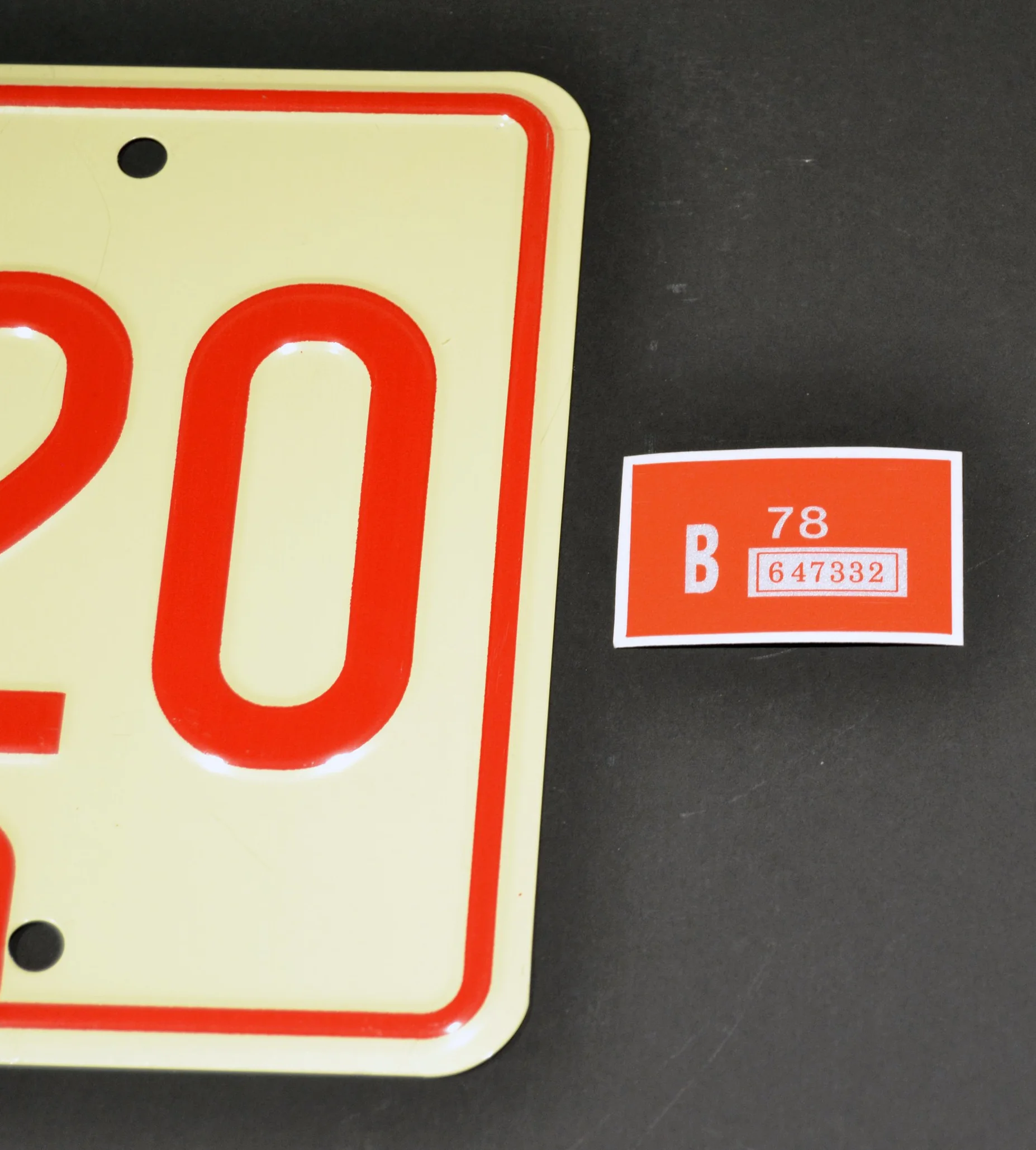 Dukes of Hazzard Georgia CNH 320 Metal Stamped License Plate