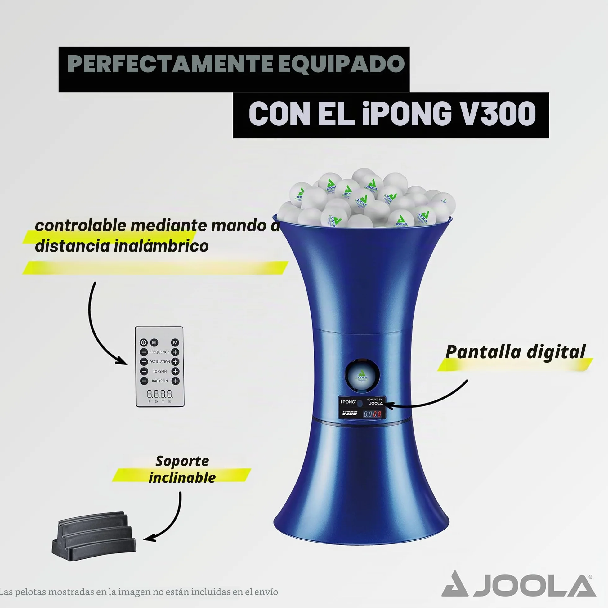 Joola iPong TT Buddy V300 Robot para Ping Pong, Azul