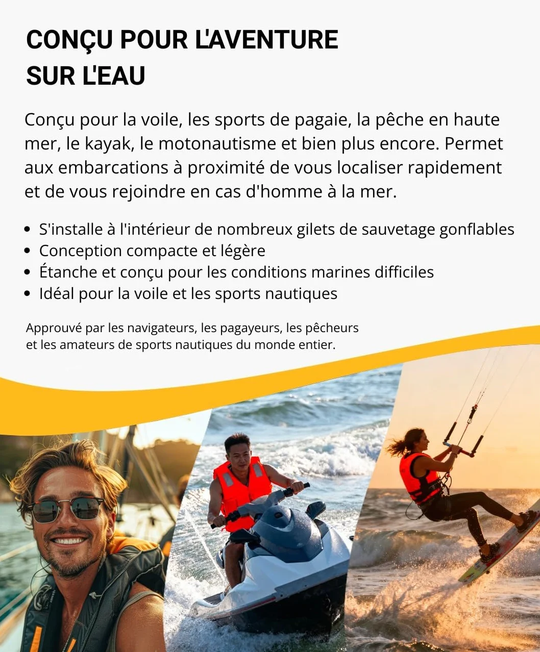 Ocean Signal rescueME MOB2 Radiobaliza Hombre al Agua (Aprobada Clase M) con AIS, DSC y GPS Integrado - Dispositivo de Seguridad Marítima Compacto, Impermeable y de Alerta de Rescate Instantánea | Activación automática del chaleco salvavidas