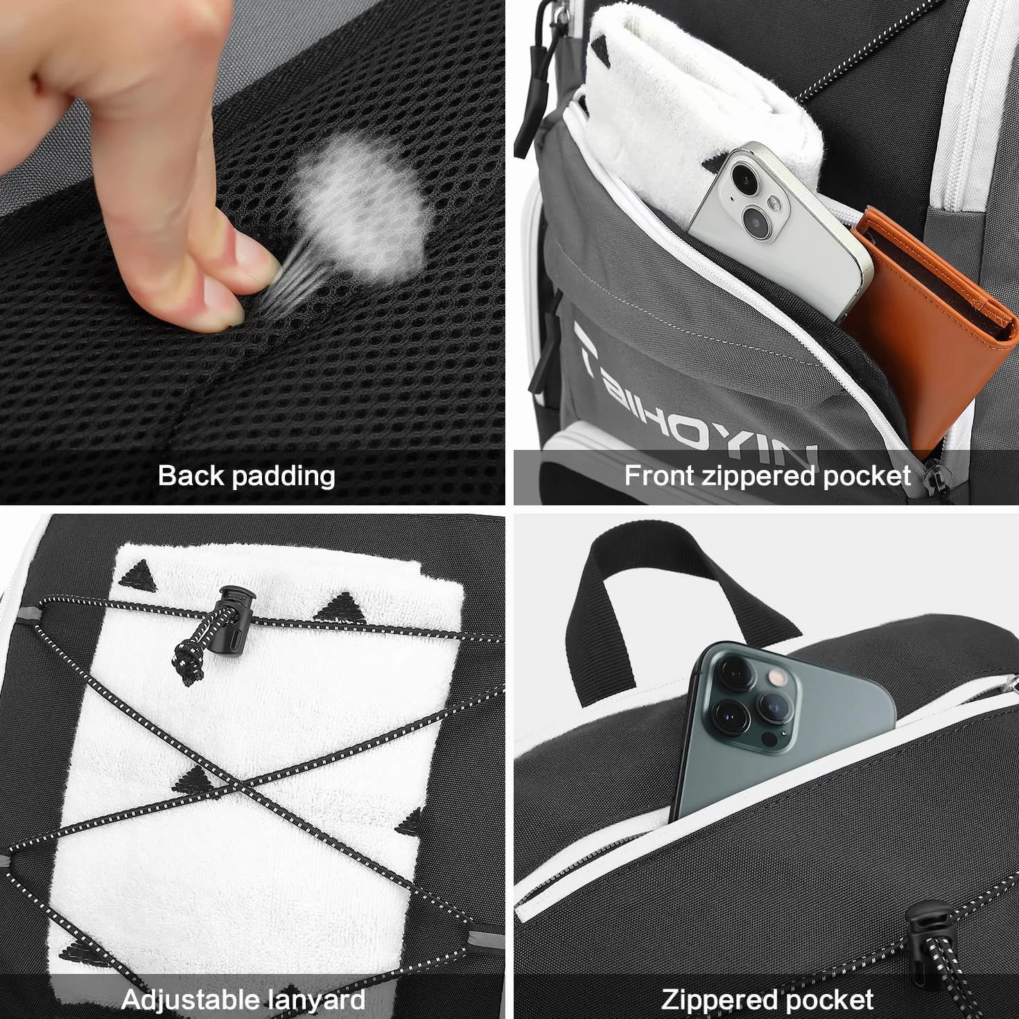 Bolsa de béisbol mochila de bate para equipo y sóftbol soporte para bates y guantes compartimento grande