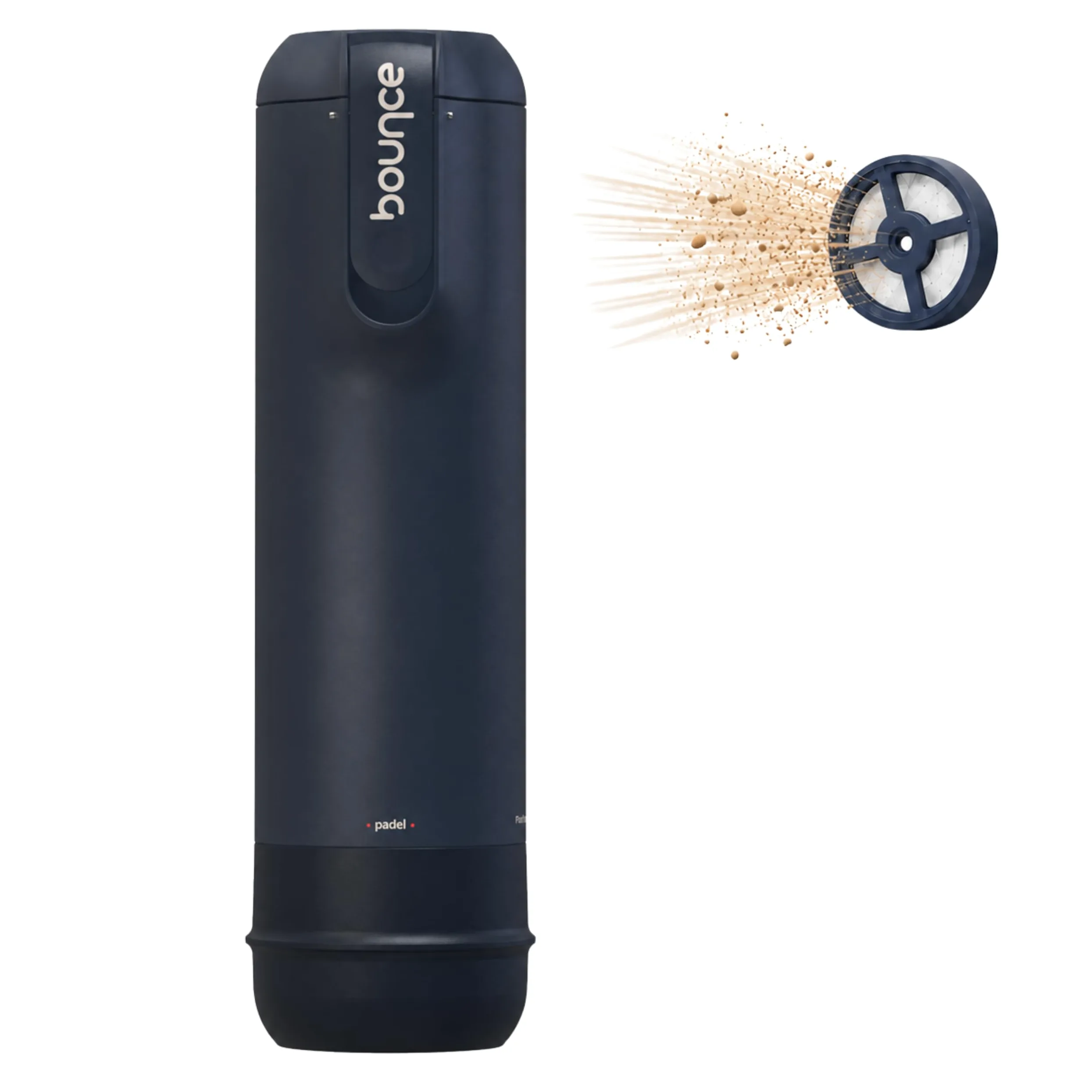 Bounce Tube FilterTech - Presurizador de Pelotas de Pádel | Vida Útil x5 – Estanqueidad Reforzada 3 Semanas – Bomba Integrada Patentada – Made in France