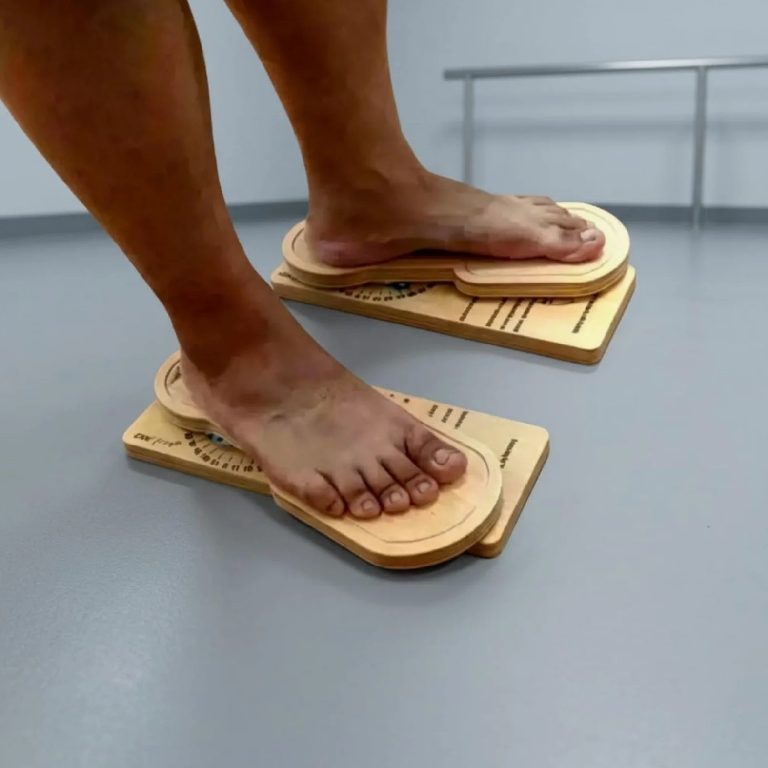 rockible Foot Arch Tablero de Entrenamiento para Arco Plantar de Equilibrio Tabla de Estiramiento Soporte de Rehabilitación Madera Duradera con Marcaciones de