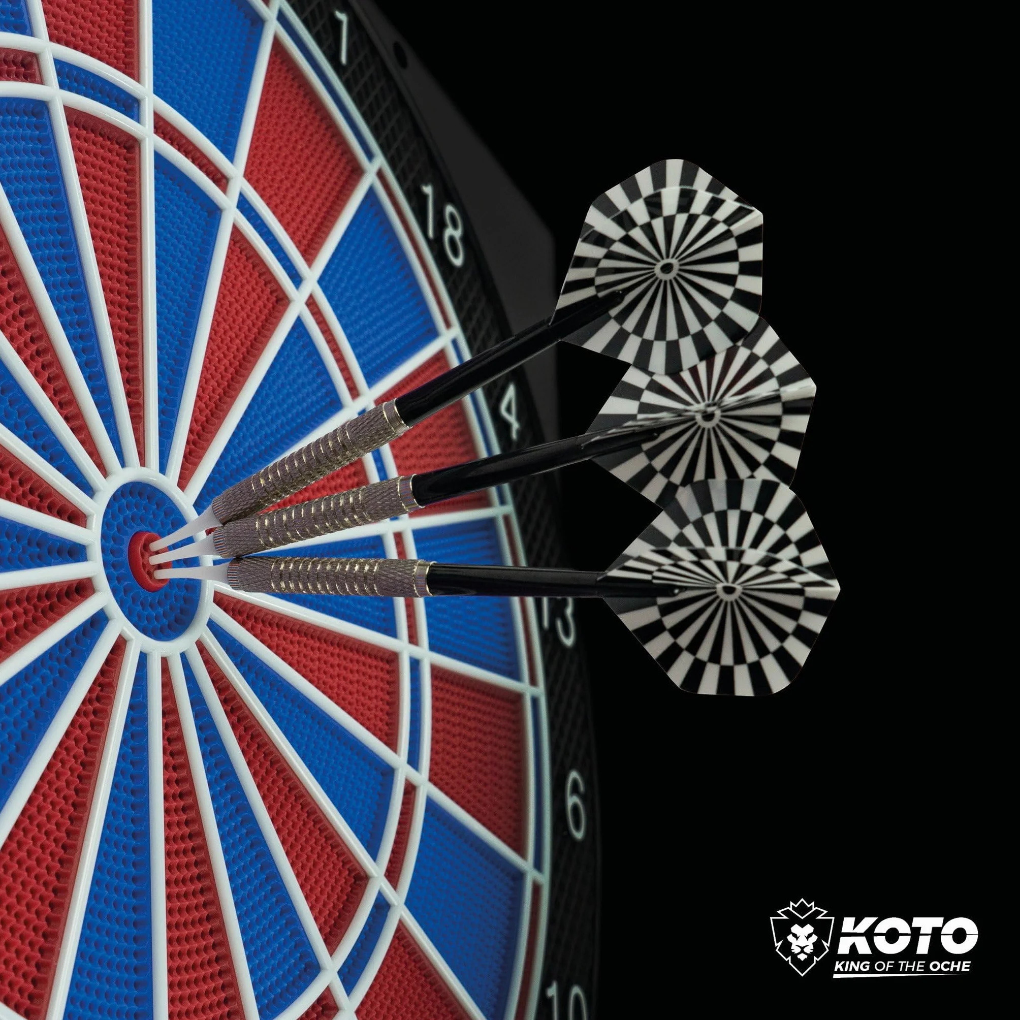 KOTO – Diana Electrónica Royal 580, 6 Dardos Soft, 36 Juegos, Más de 580 Variantes, para 1-8 Jugadores