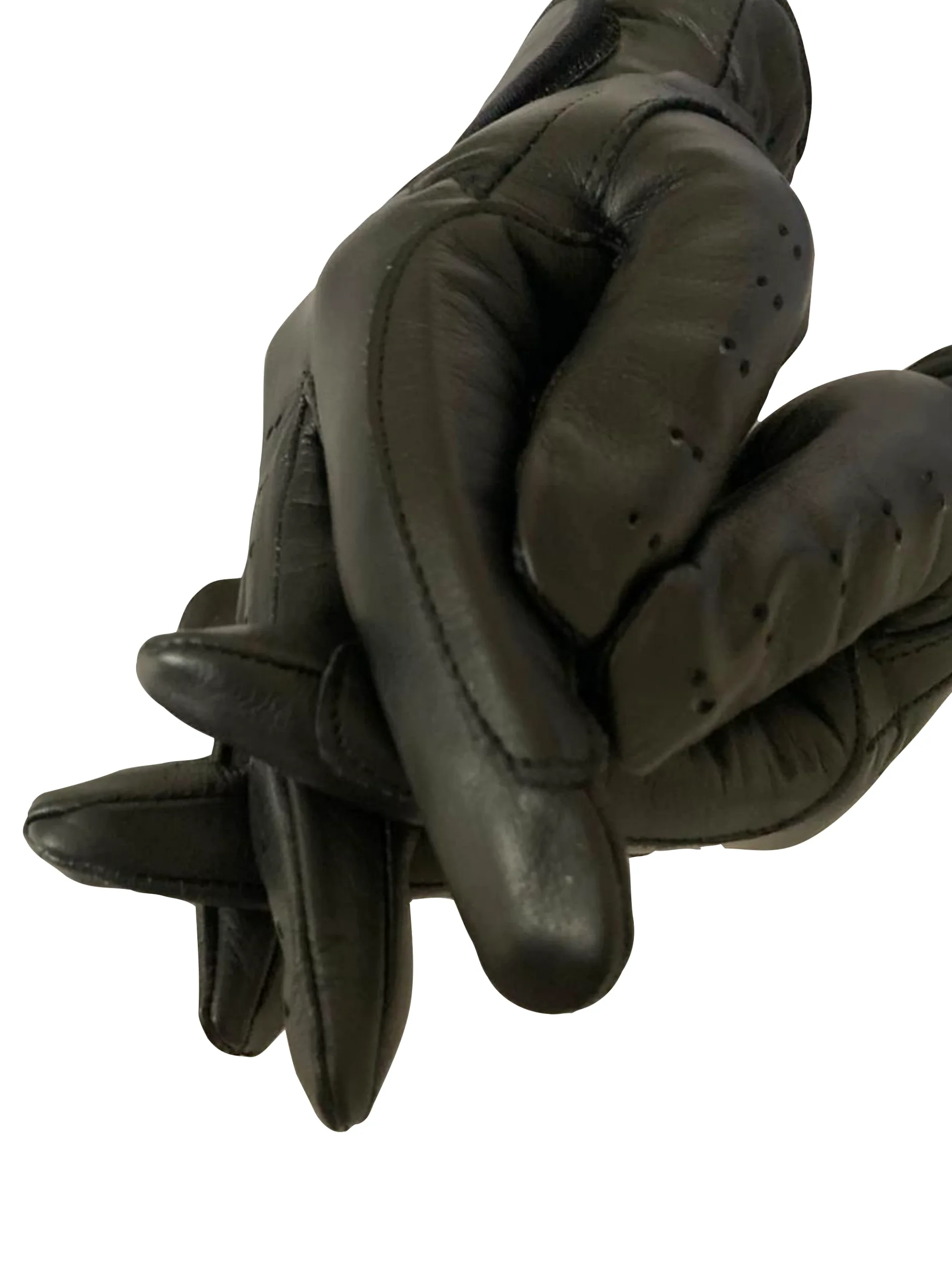 Guantes de equitación para mujer, 100% cuero real, marrón, beige, marrón y negro, para mujer ecuestre (mediano, negro)
