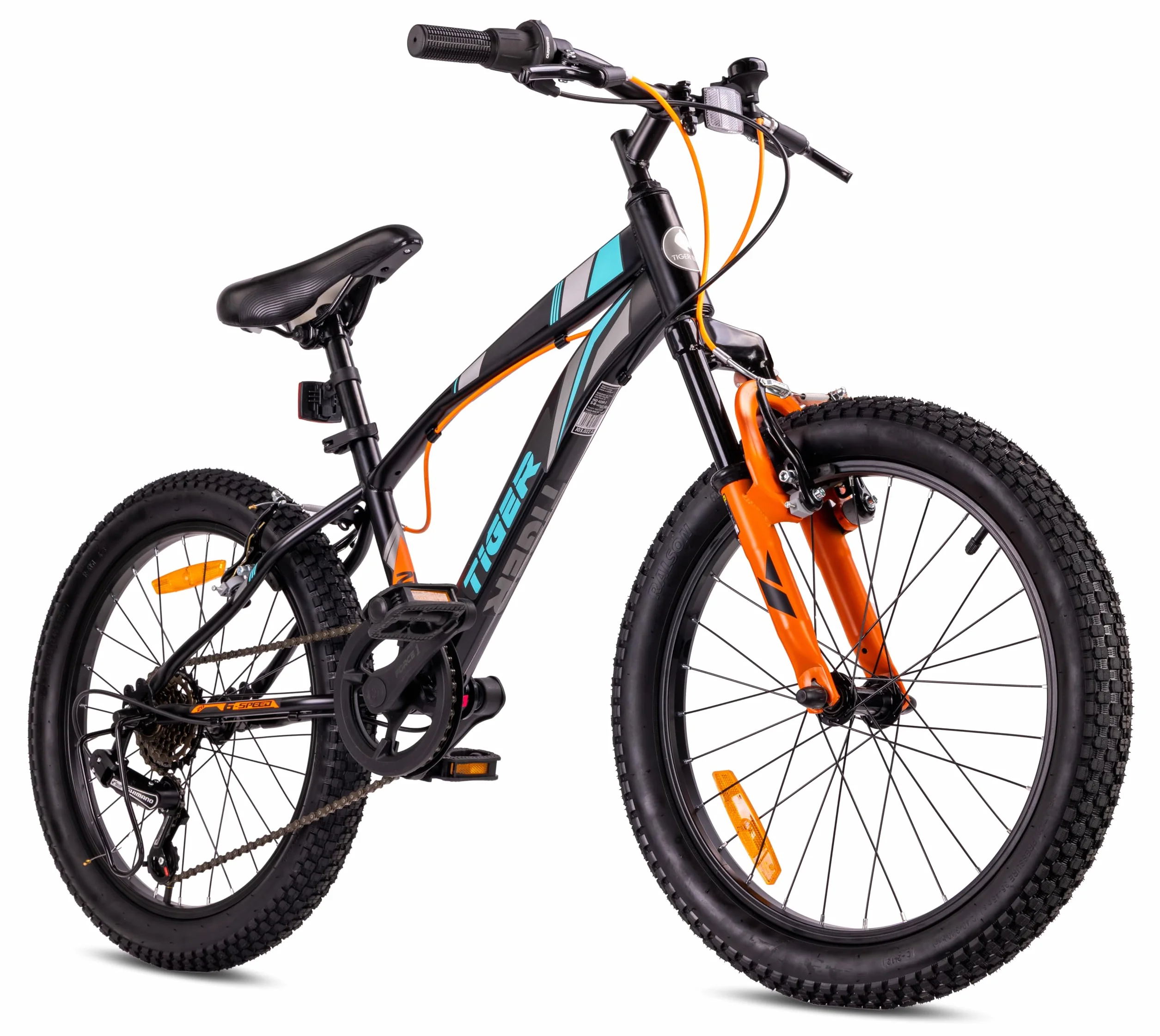 Tiger Bike Bicicleta Infantil 20 Pulgadas tamaño de Rueda a Elegir 6 velocidades Shimano Bicicleta para niños de 6 a 10 años Altura Ajustable