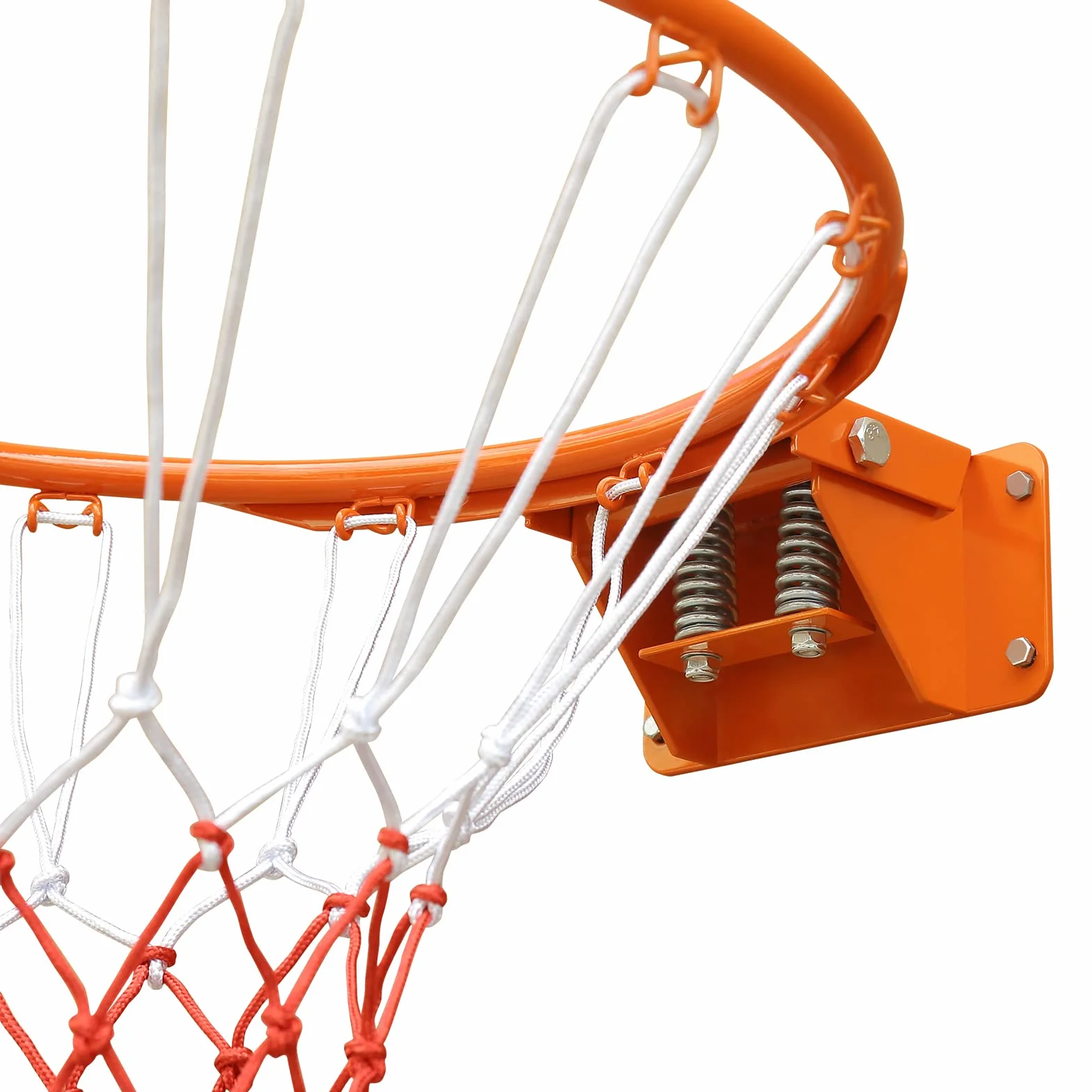 Portería de Baloncesto con Doble Resorte Sólido, Red para Todo Clima, Aro Montado en Pared, 18'