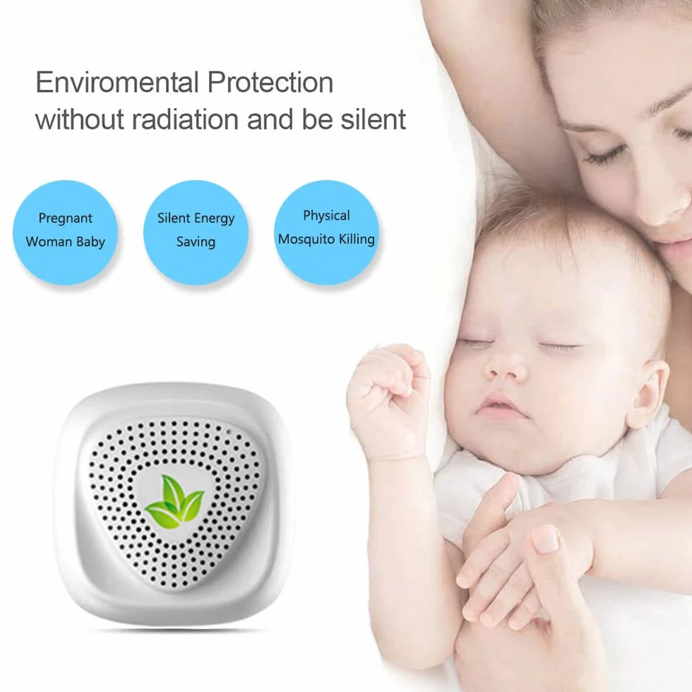Repellente de plagas ultrasónico 4 paquetes, Control electrónico de mosquitos, Seguro para humanos y mascotas