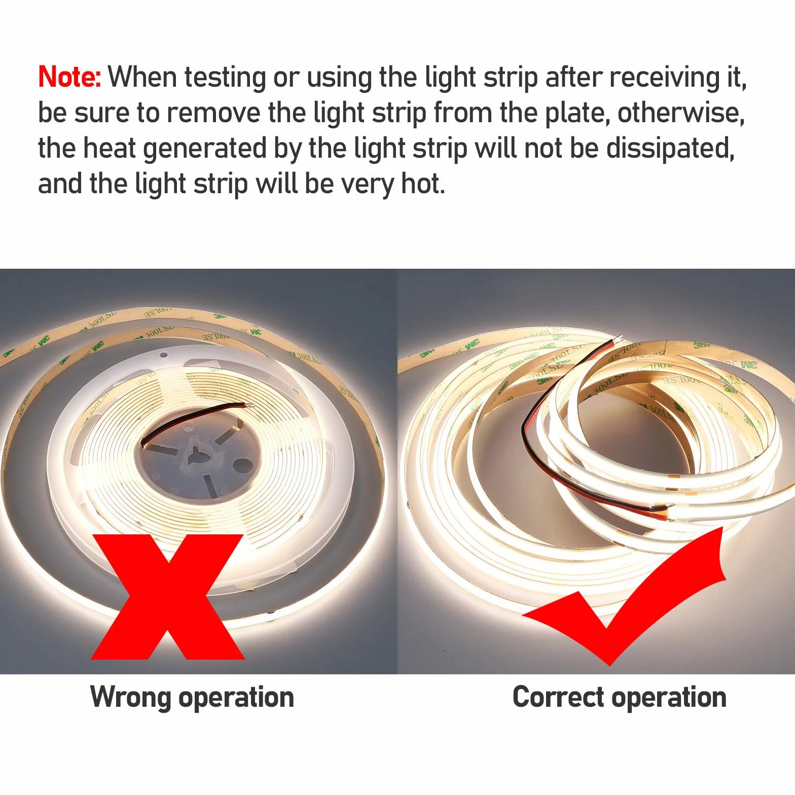 GOMING Tira LED COB 24V 10M Blanco Natural 4000K IP65 Impermeable CRI 93+ 20000lm 600LED/M