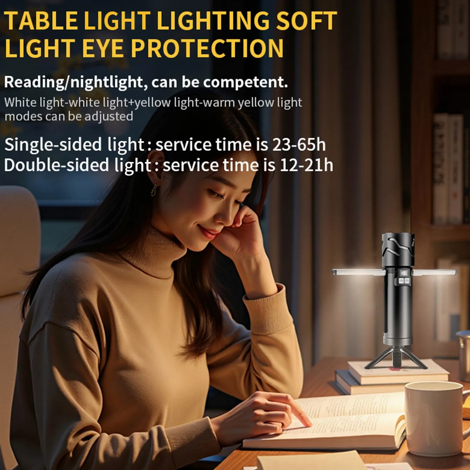 Lixada Luces telescópicas de camping, 5500 mAh Linterna de Camping Recargable Retráctil, Multifunción Emergencia Lampara Ajustable Linternas LED Alta Potencia Para Senderismo Pesca (Negro)