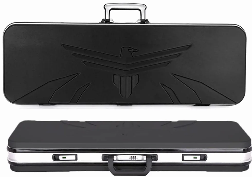 REMEK Fundas Rígidas 65/80/90/100cm Estuche De Rifle Duro Cajas Almacenamiento con Espuma Precortada Maletín De Almacenamiento Armas Largas Impermeable Protección Resistente A La Presión