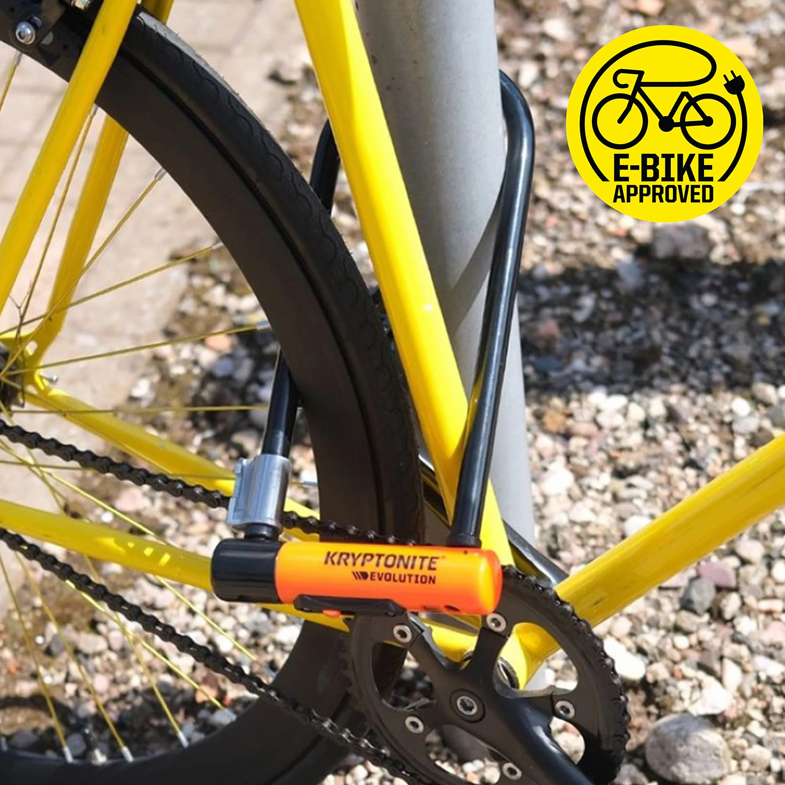 Kryptonite Evolution Series-4 LS Candado de bicicleta resistente con soporte Transit FlexFrame (4 x 11.5 pulgadas)