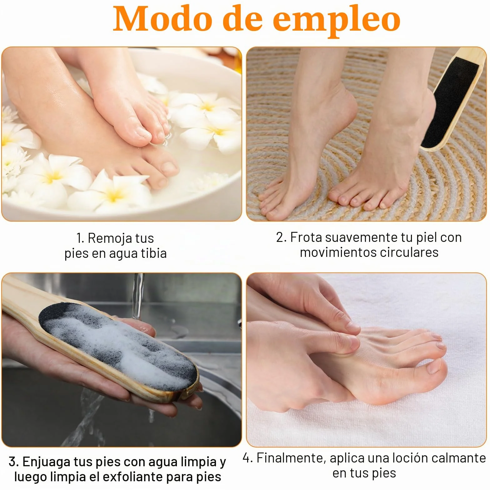 JIEYAO Lima de callos de doble cara de madera profesional para pedicura con correa