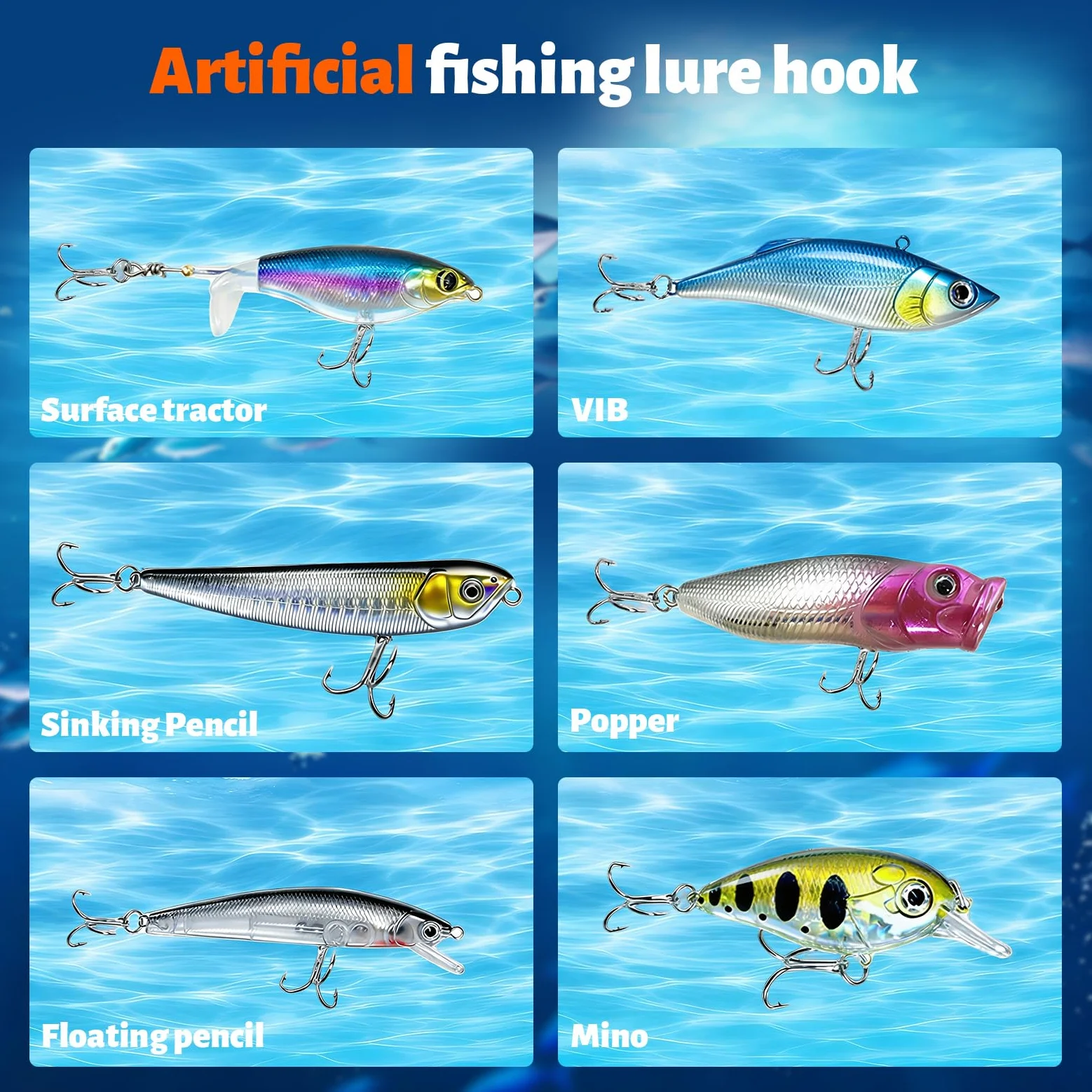 Juego de accesorios de pesca, juego de 367 señuelos de pesca y juego de herramientas con clips de labios, extractor de gancho, caja de cebo con accesorios, equipo de pesca, cebo para lucio