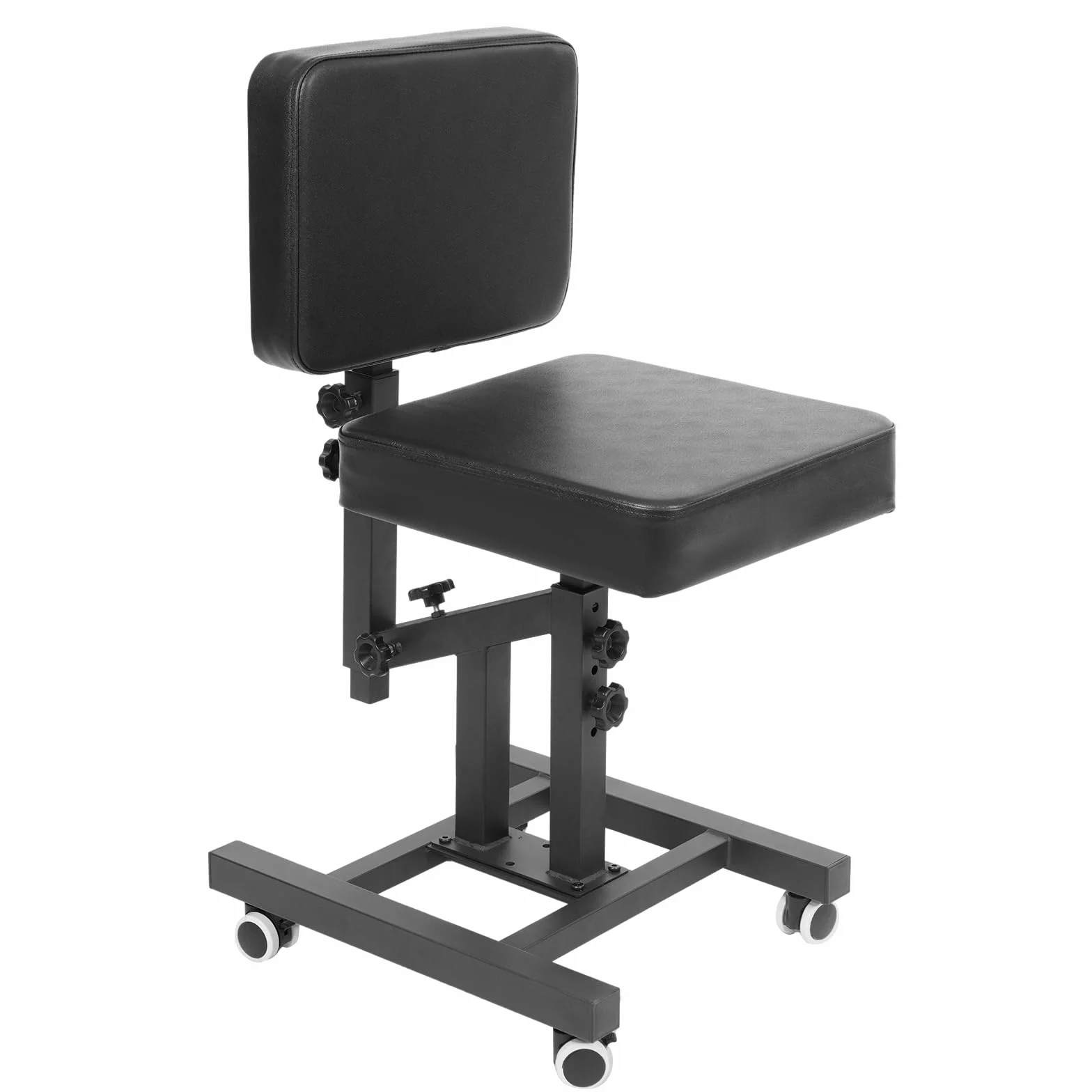 Silla multifunción con reposabrazos ajustable para tatuajes negro
