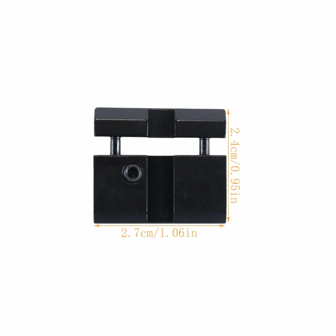 2 adaptadores de riel para mira telescópica a presión: monturas de cola de milano de 11 mm a Weaver/Picatinny de 20 mm (perfil bajo)