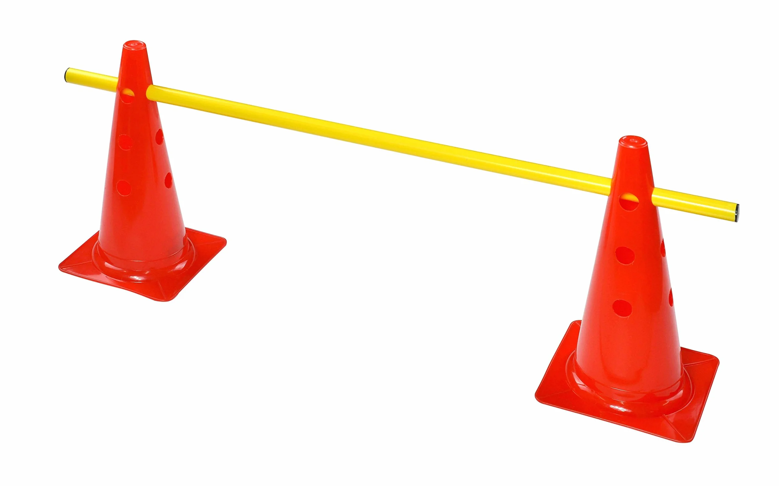ranuras Juego de vallas, 8 multifunción Cono (38 cm) con 4 barras de entrenamiento (1 m)