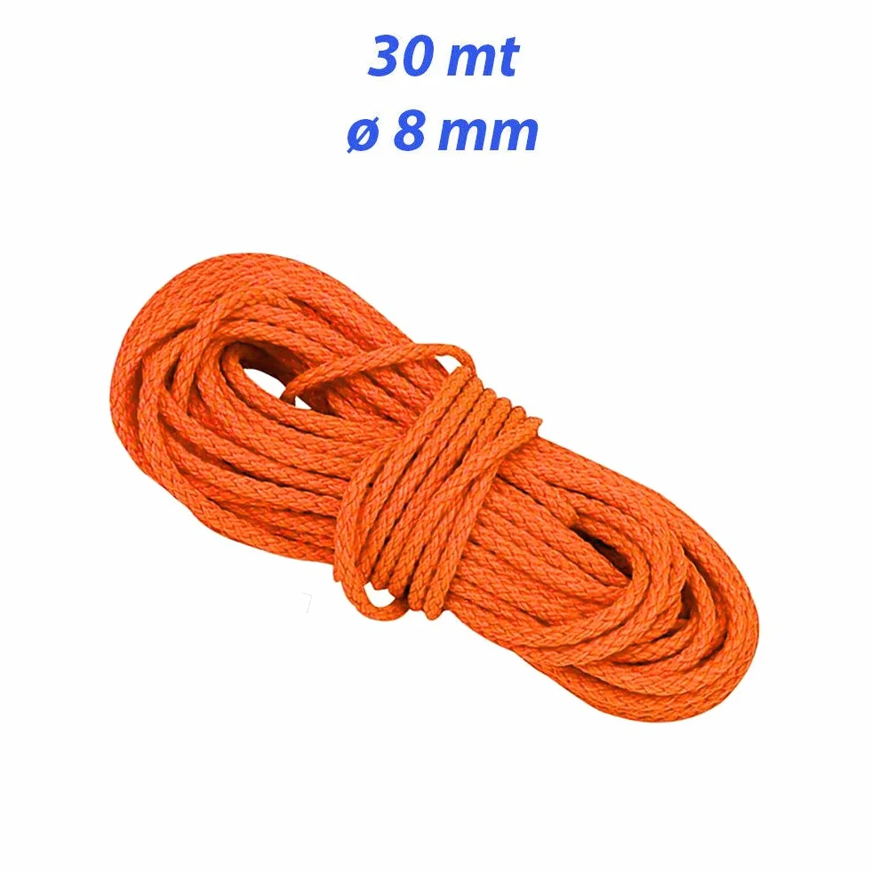 BTK Kit salvavidas anular con forma de rosquilla homologado con 30 m de cima naranja de 8 mm para barco, rescate de mar, piscina, baño
