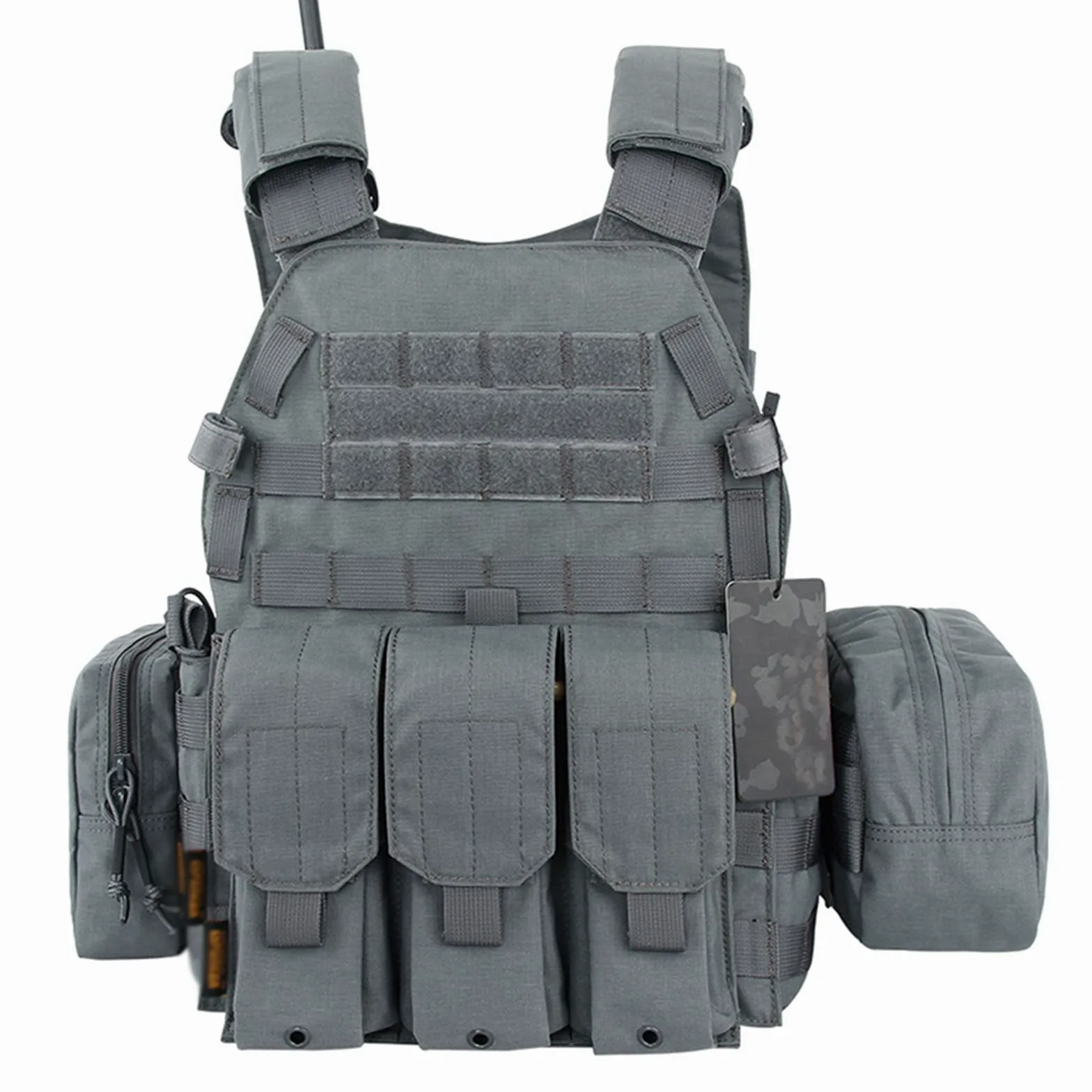 Chaleco táctico de caza al aire libre, equipo militar de pecho, con bolsa de herramientas de entrenamiento, accesorios de equipo Cs para Airsoft, escalada y senderismo. (G)