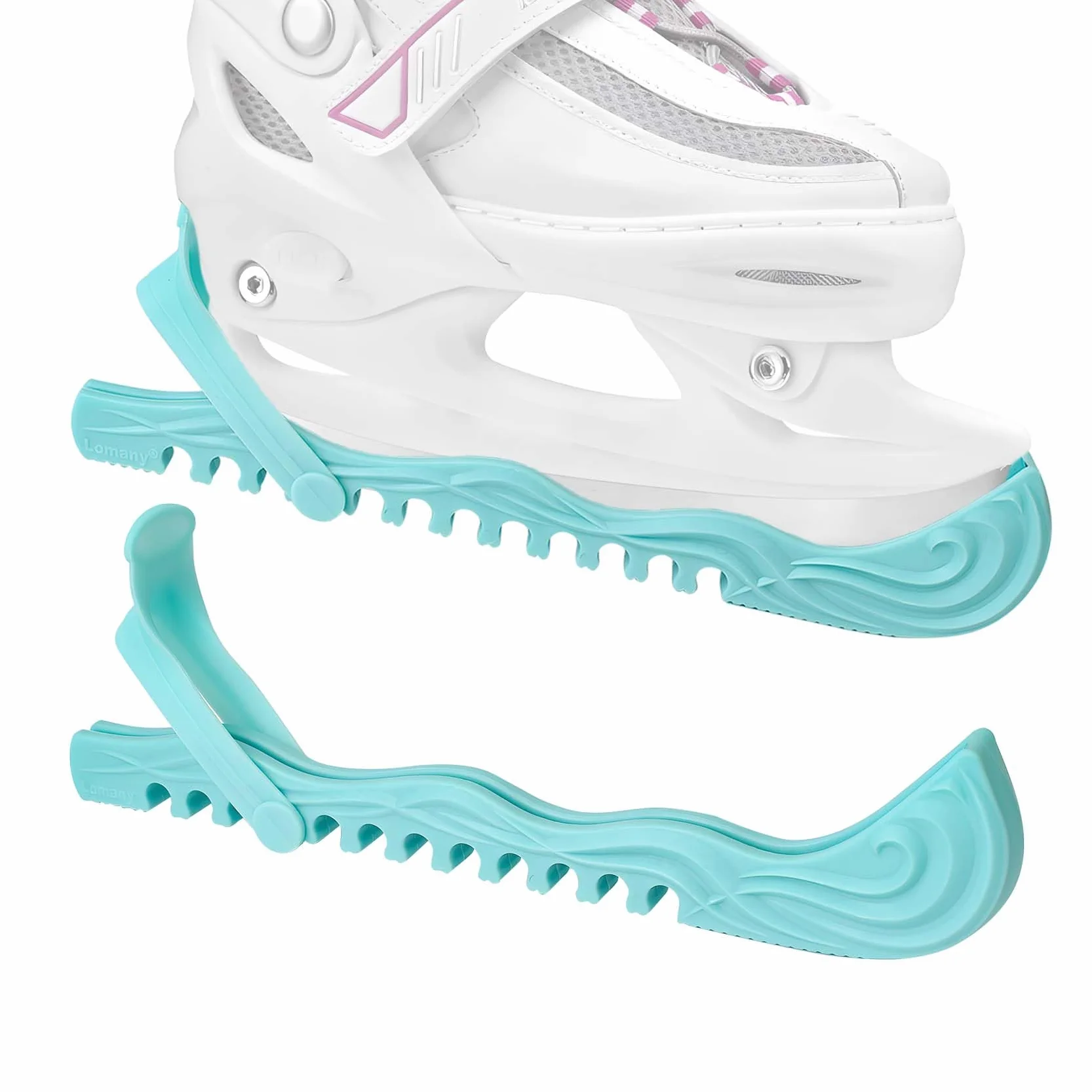 Lnrkai Protectores de Patinaje sobre Hielo, Cubiertas de Cuchillas de Patinaje sobre Hielo, Protectores de Patines Ajustables para Patinaje sobre Hielo, Accesorios para Patines artísticos