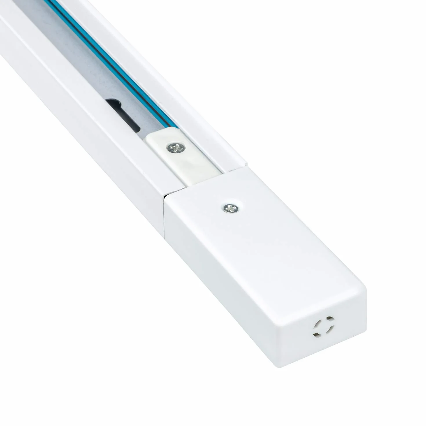 POPP Carril monofásico 2 metro Accesorio LED aluminio blanco