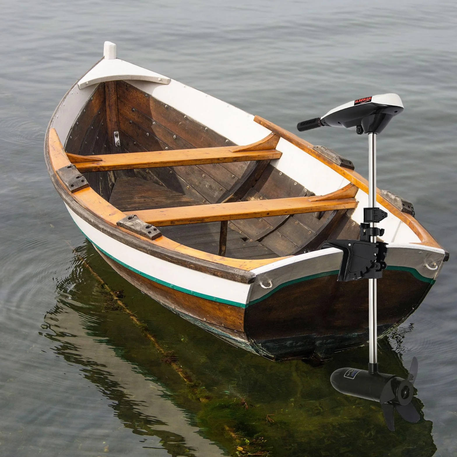 Motor fueraborda para barcos eléctricos, 12 V, 45 LBS, inflables, kayak, canoa y bote