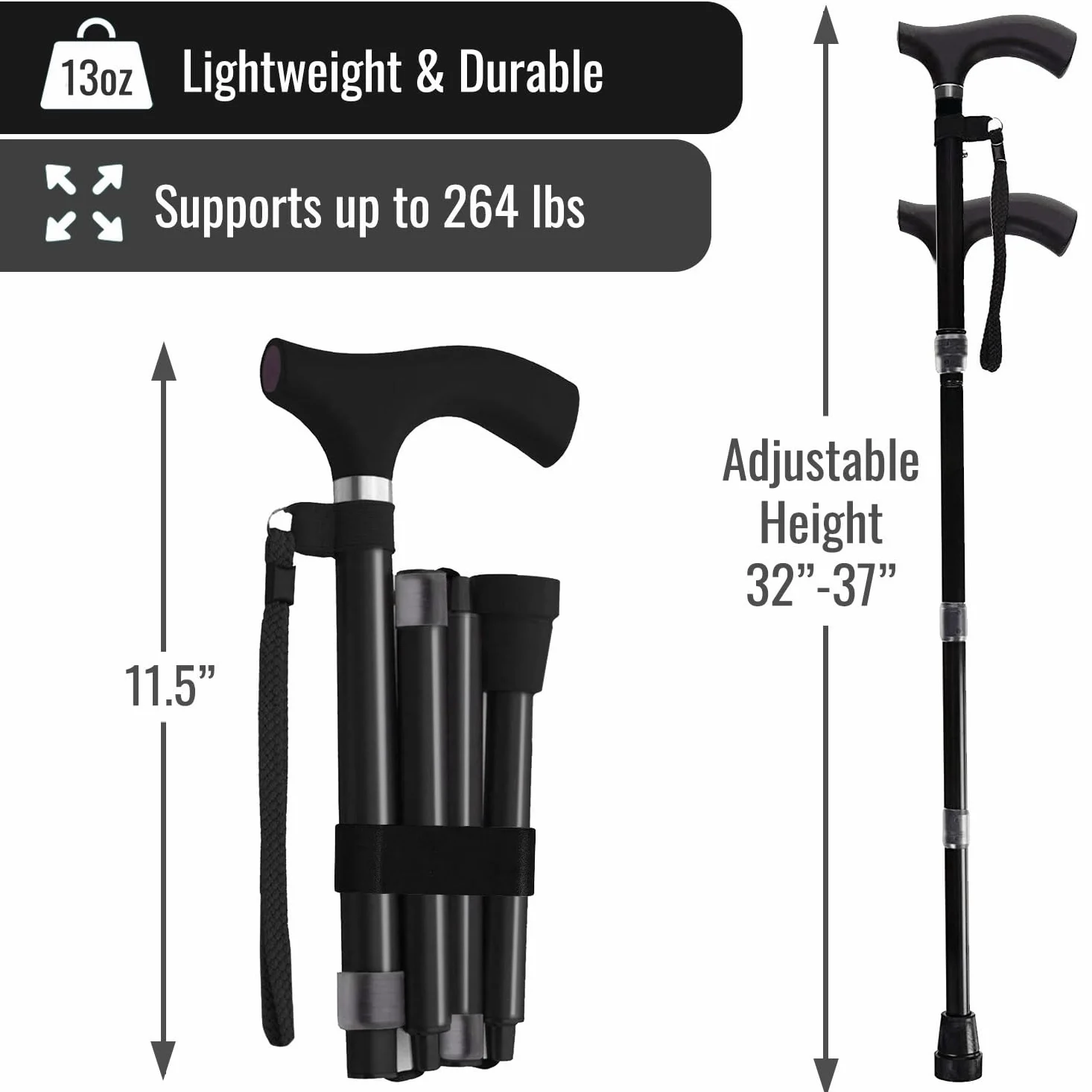 Switch Sticks Switch Stick Cane Bastón para Caminar, Unisex Adulto