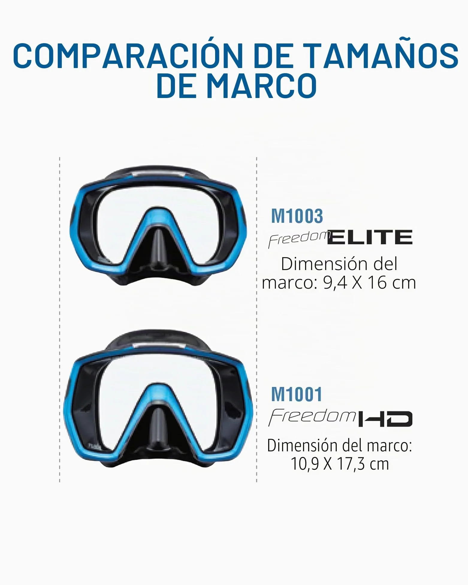 Tusa Freedom Elite - Gafas Máscara de buceo y snorkeling Adultos, color Negro