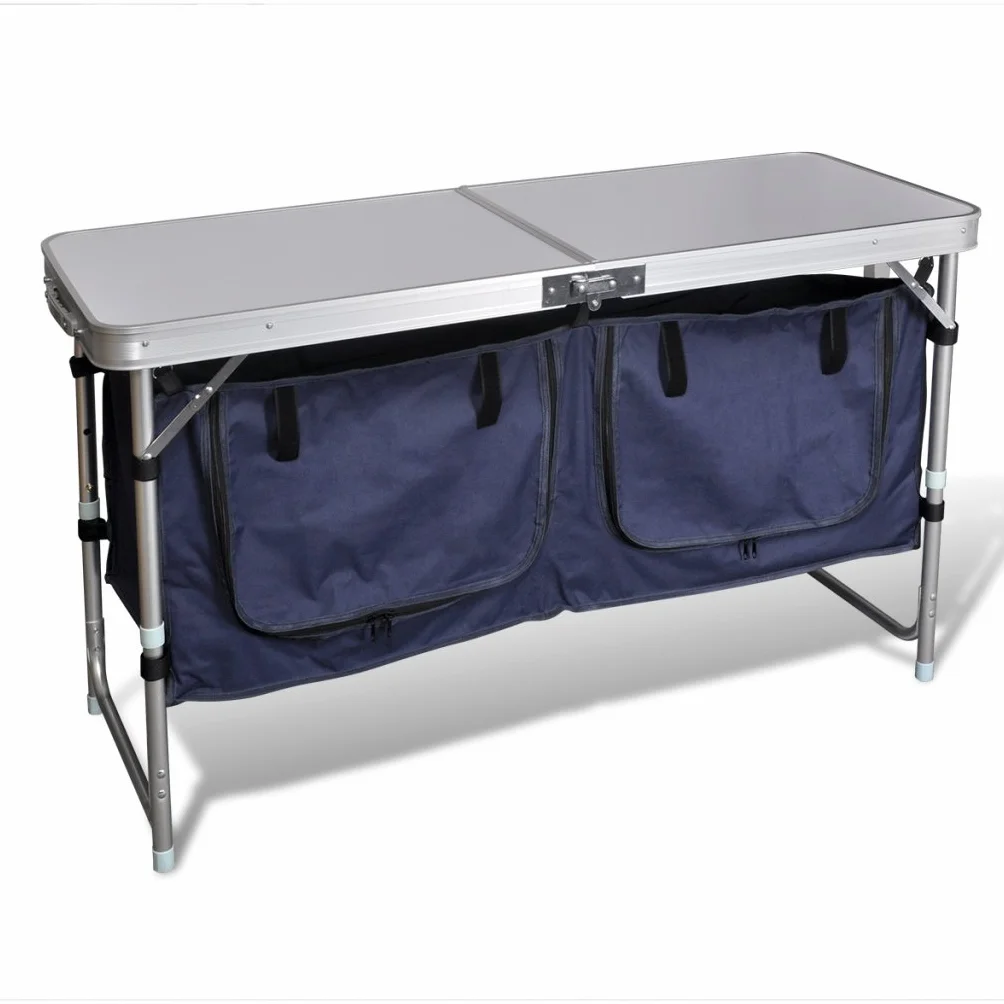 Anself Armario Plegable para Camping con Marco de Aluminio