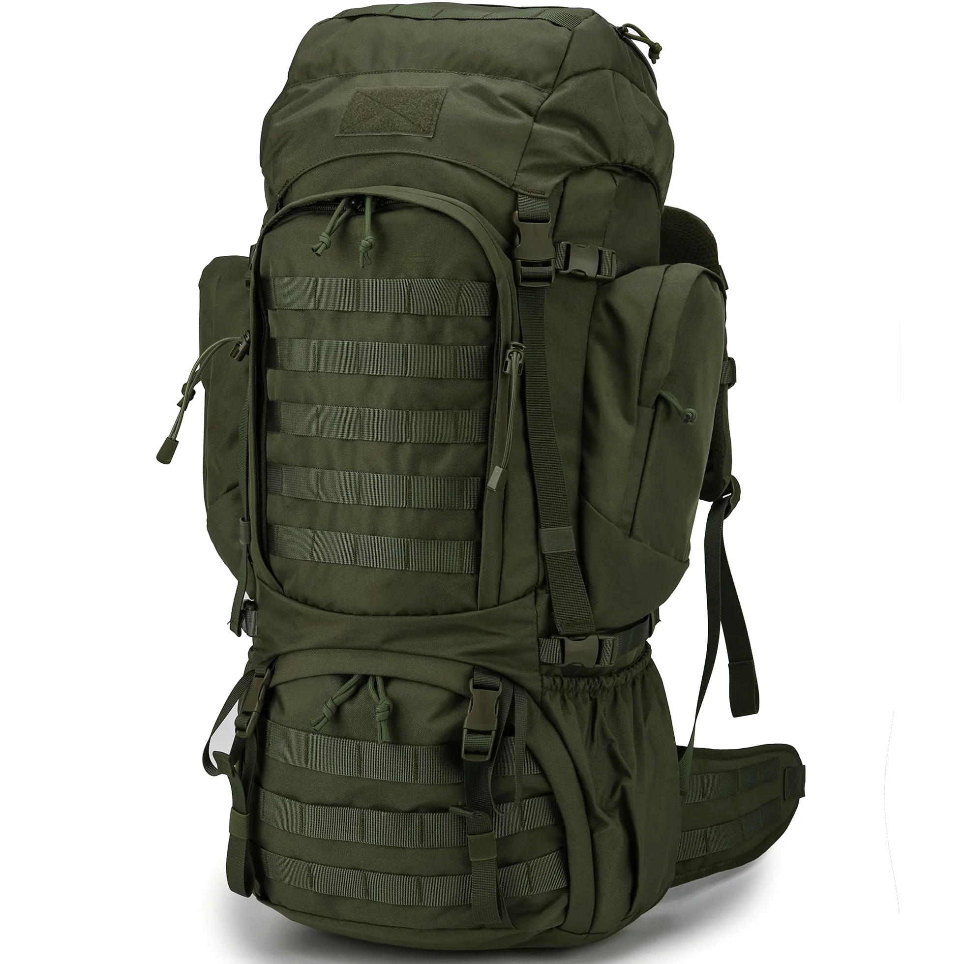Mardingtop Mochila Táctica 60 Litros con Protector de Lluvia Trekking Expandible Aire Libre Senderismo Viaje Acampar