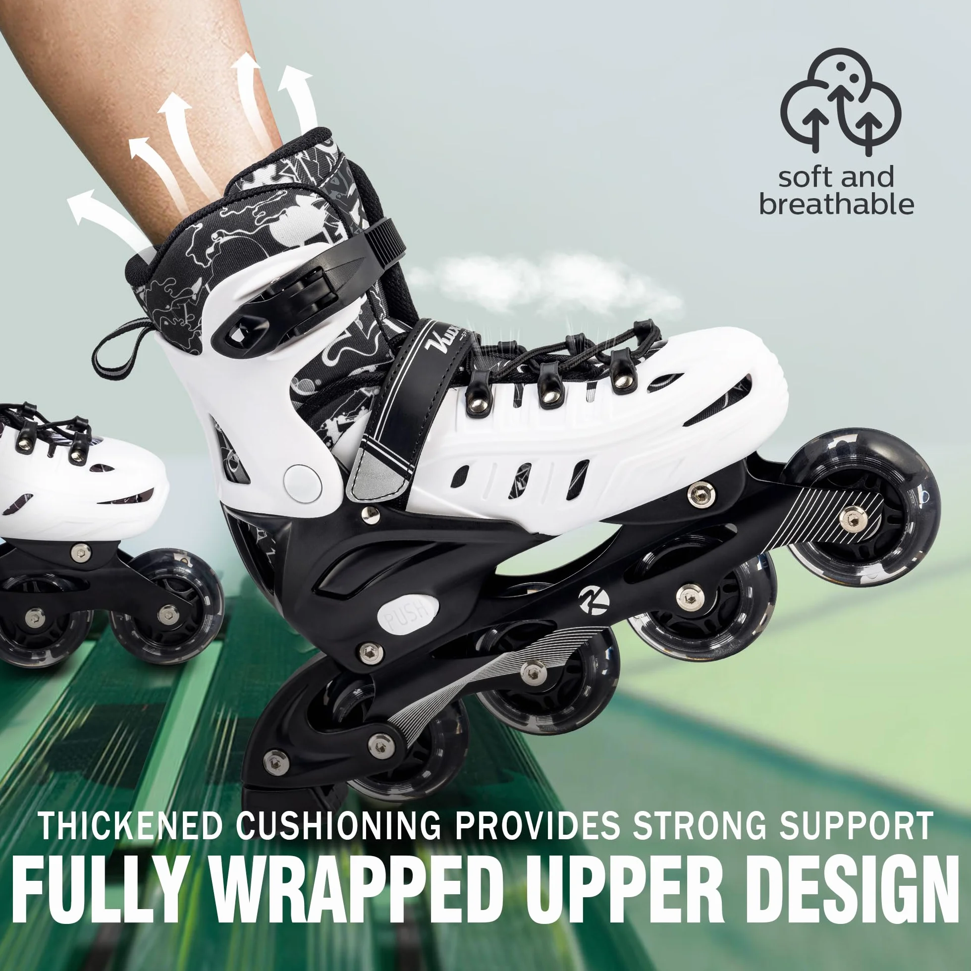 Kuxuan Skates Patines en línea para niños ajustables