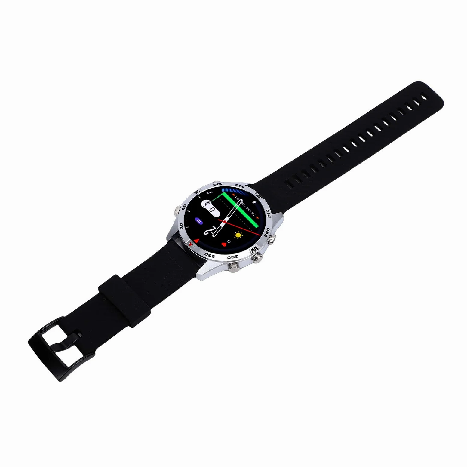 Bewinner Reloj Inteligente de Buceo Reloj de Buceo Profesional Impermeable para Hombres con Barómetro con Sensor de Profundidad para Nadar Senderismo, Pantalla de Silicona de