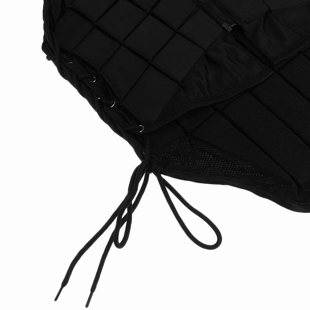 Qianly Traje de Equitación EVA Protector Corporal Negro
