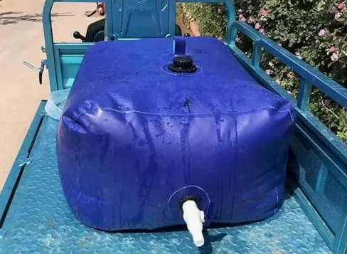 Bolsa de agua portátil de 120 a 5000 L, tanque de depósito de PVC resistente para camping e riego, contenedor de almacenamiento plegable a prueba de fugas con grifo, suministro de emergencia
