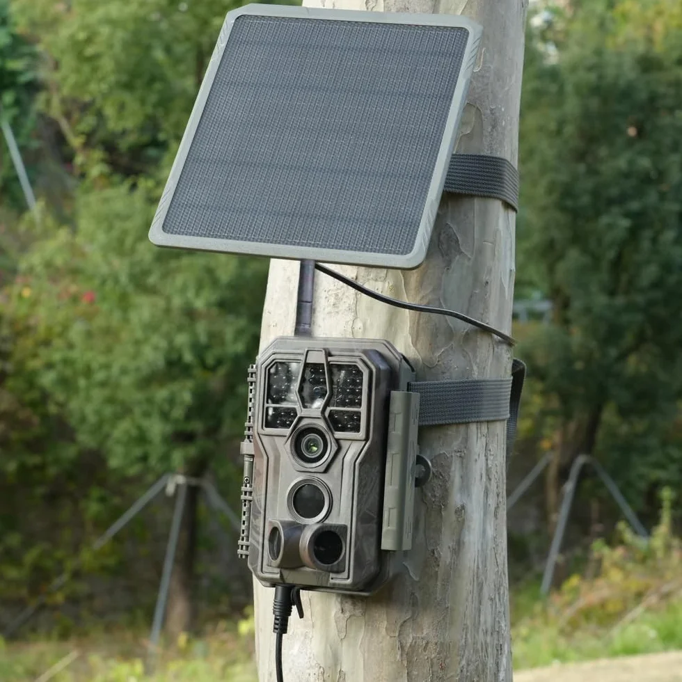 GardePro SP300 Panel Solar para Cámara de Caza, Enchufe 5.5x2.1mm para Cámara de Caza GardePro E6 2.0 Pro, E6P, E6P Max, E8 2.0 Pro, E8P, E8P Max, E9 2.0 Pro, X20 Pro Max, X50 Pro Max, X70 Pro