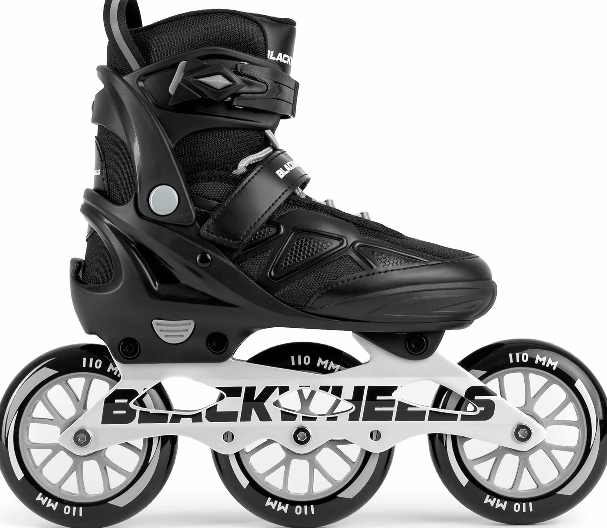 Patines en línea BLACKWHEELS Dynamic de Tres Ruedas con Chasis de Aluminio ABEC-7 One-Step-Adjustment