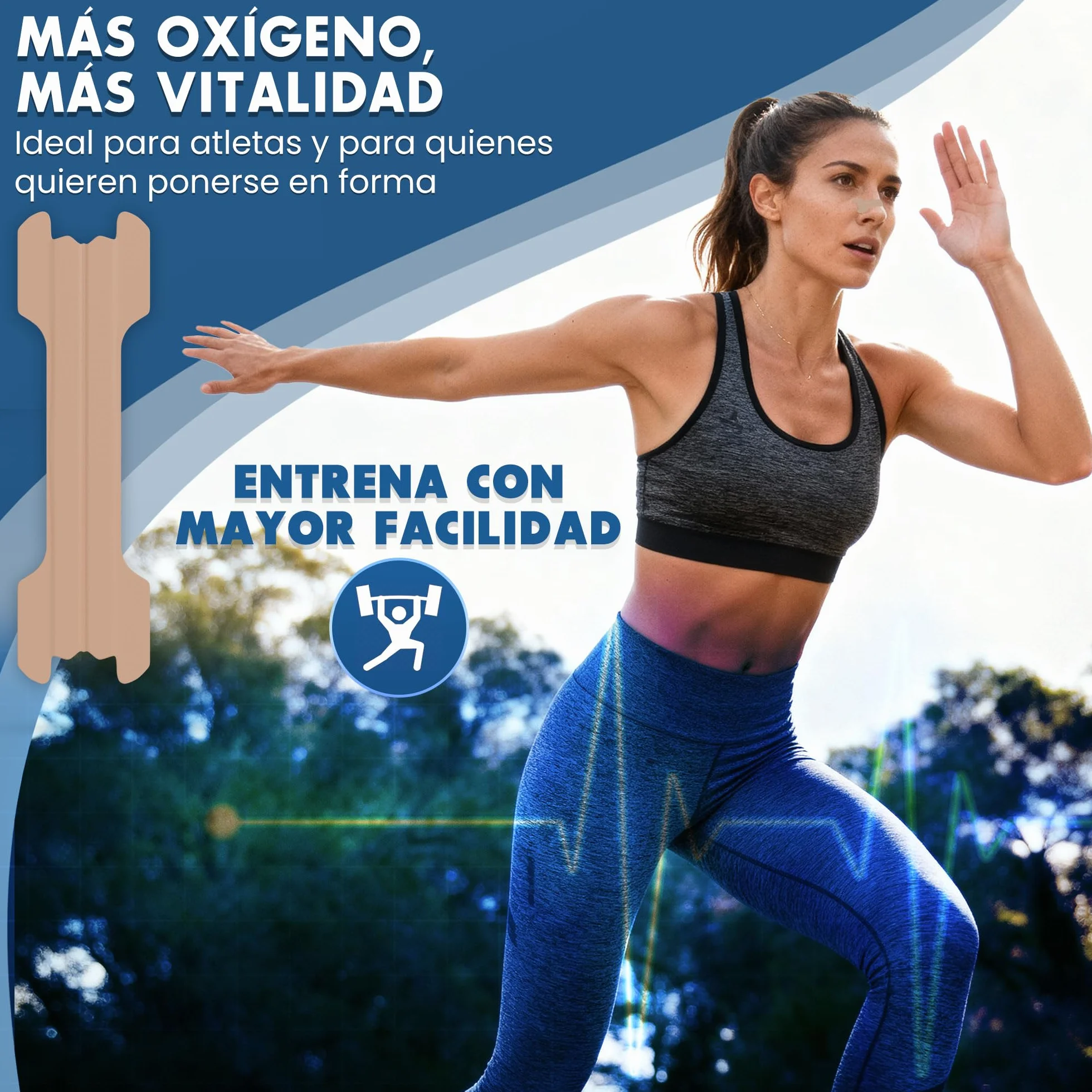 HASLOM Tiras Nasales para Dormir Antirronquidos Deportivas - Tira Nasal Dilatador Nasal 60 Unidades