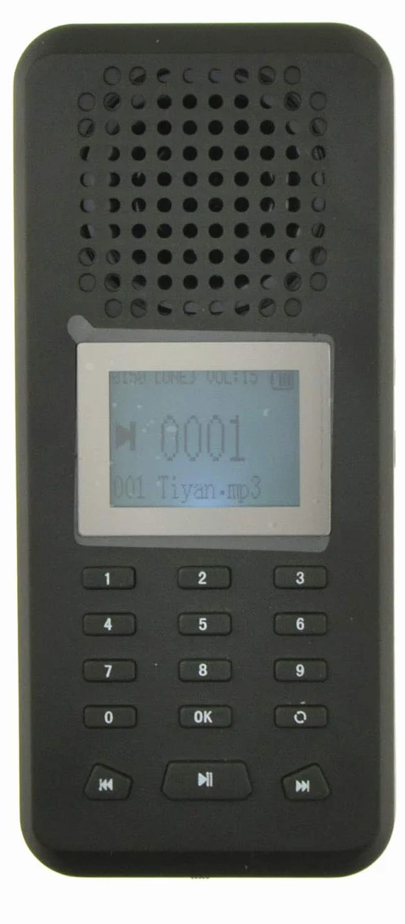Llamador de aves de caza 20W reproductor MP3 altavoz 126dB pantalla LCD recargable