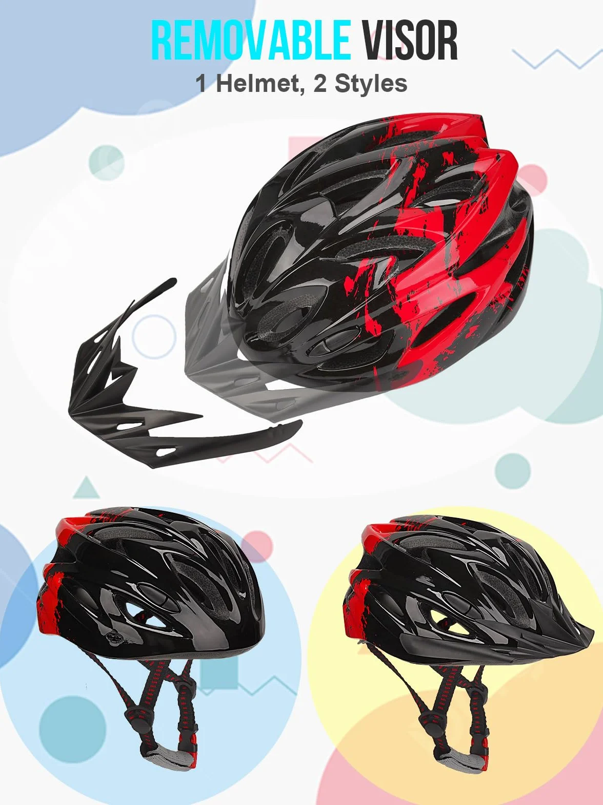 Casco de bicicleta para niños, casco RaMokey para niños y niñas