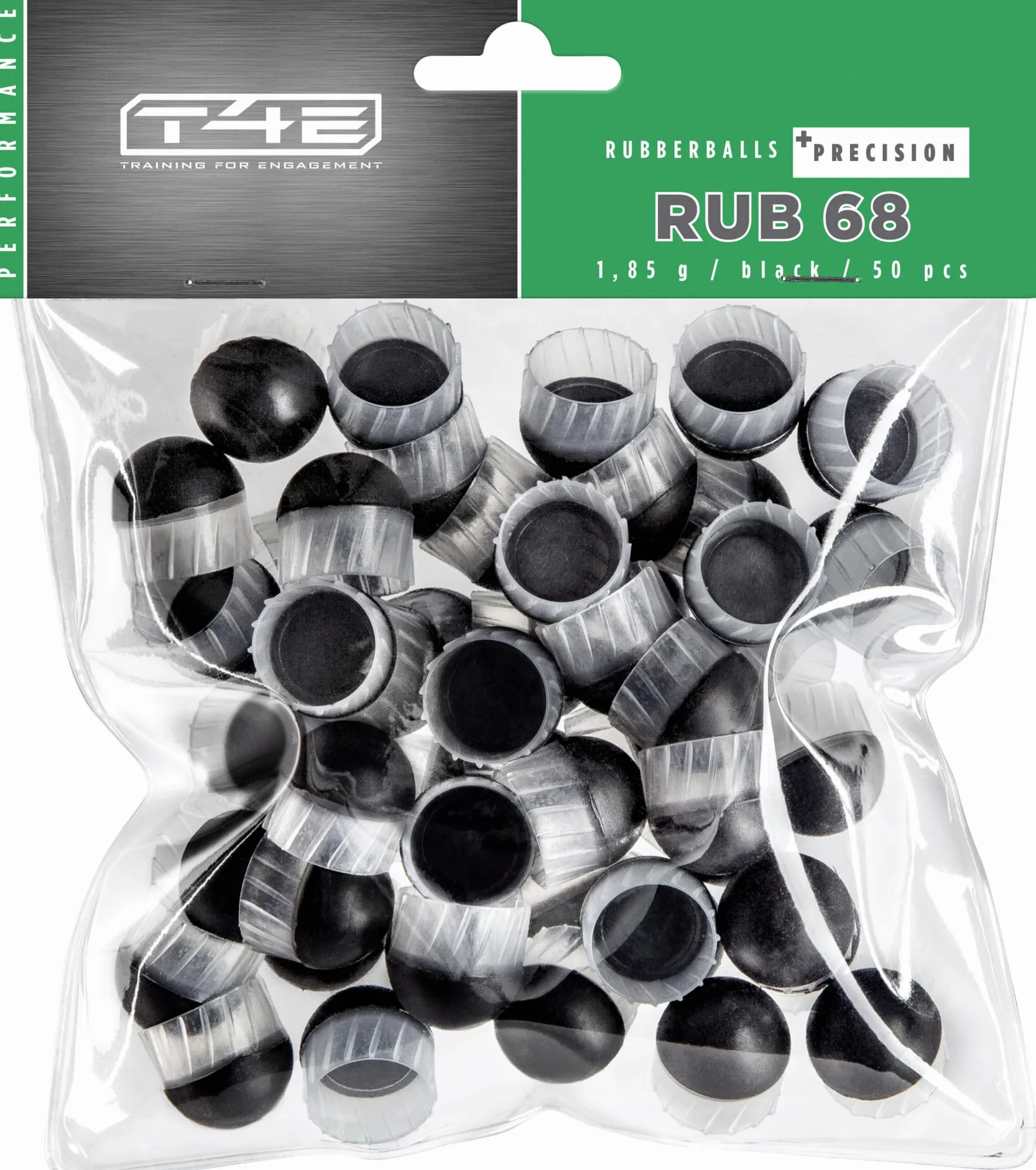 T4E RUB 68 Prec kulki paintball 0,68 cal 50 sztuk czarne