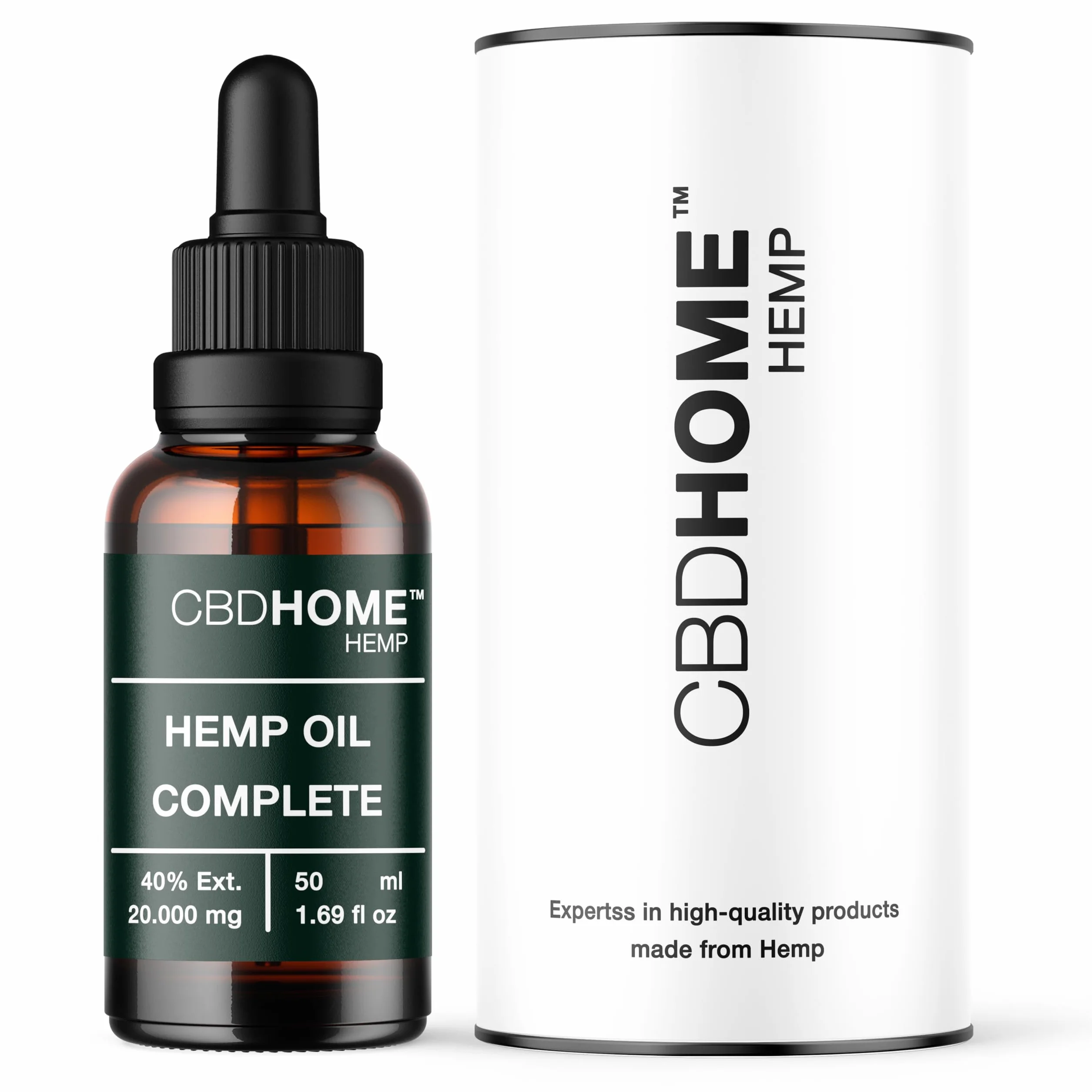 Aceite de Semilla de Cáñamo Ecológico 40% 50 ml Prensado en Frío 100% Vegetal