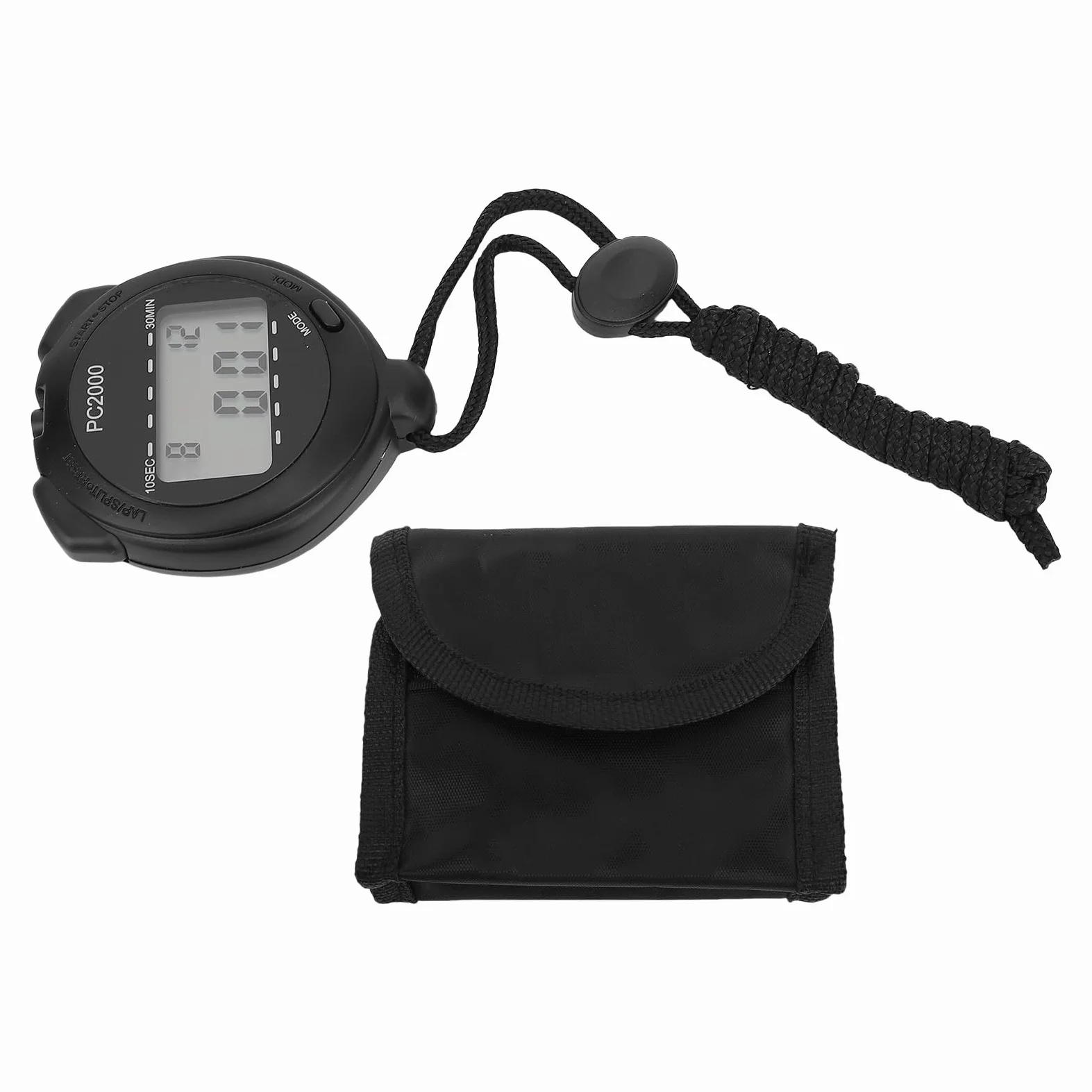Pongnas Cronómetro Deportivo Digital Electrónico con Pantalla LCD Grande y Clara, Cronómetro + Reloj + Funciones de Temperatura, Diseño Liviano a Prueba de Golpes para Correr, Nadar y Entrenar