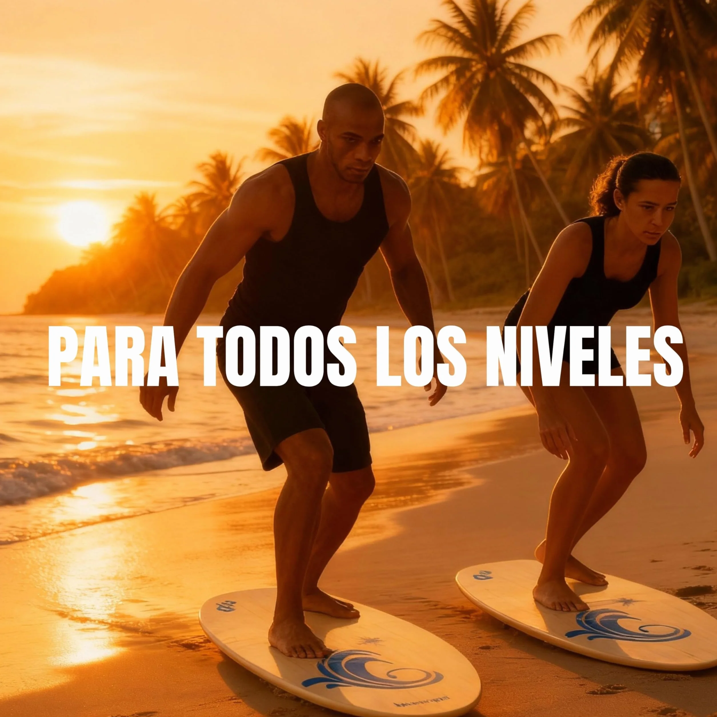 FUTURA8 Skimboard Madera Tabla Deslizante Antideslizante Ligera Resistente al Agua Adultos Principiantes Playa